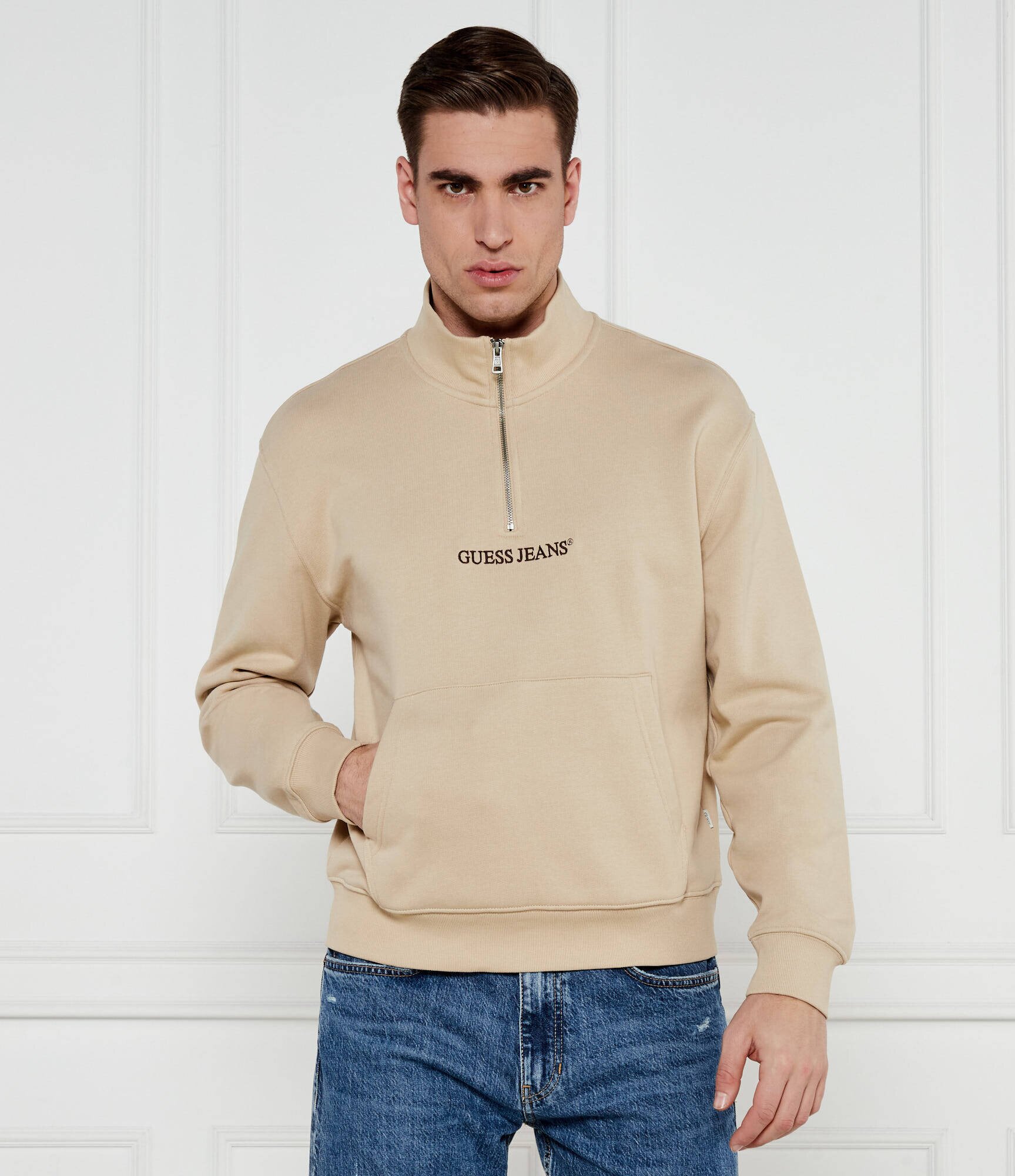 GUESS JEANS Hanorac Half Zip | regular fit