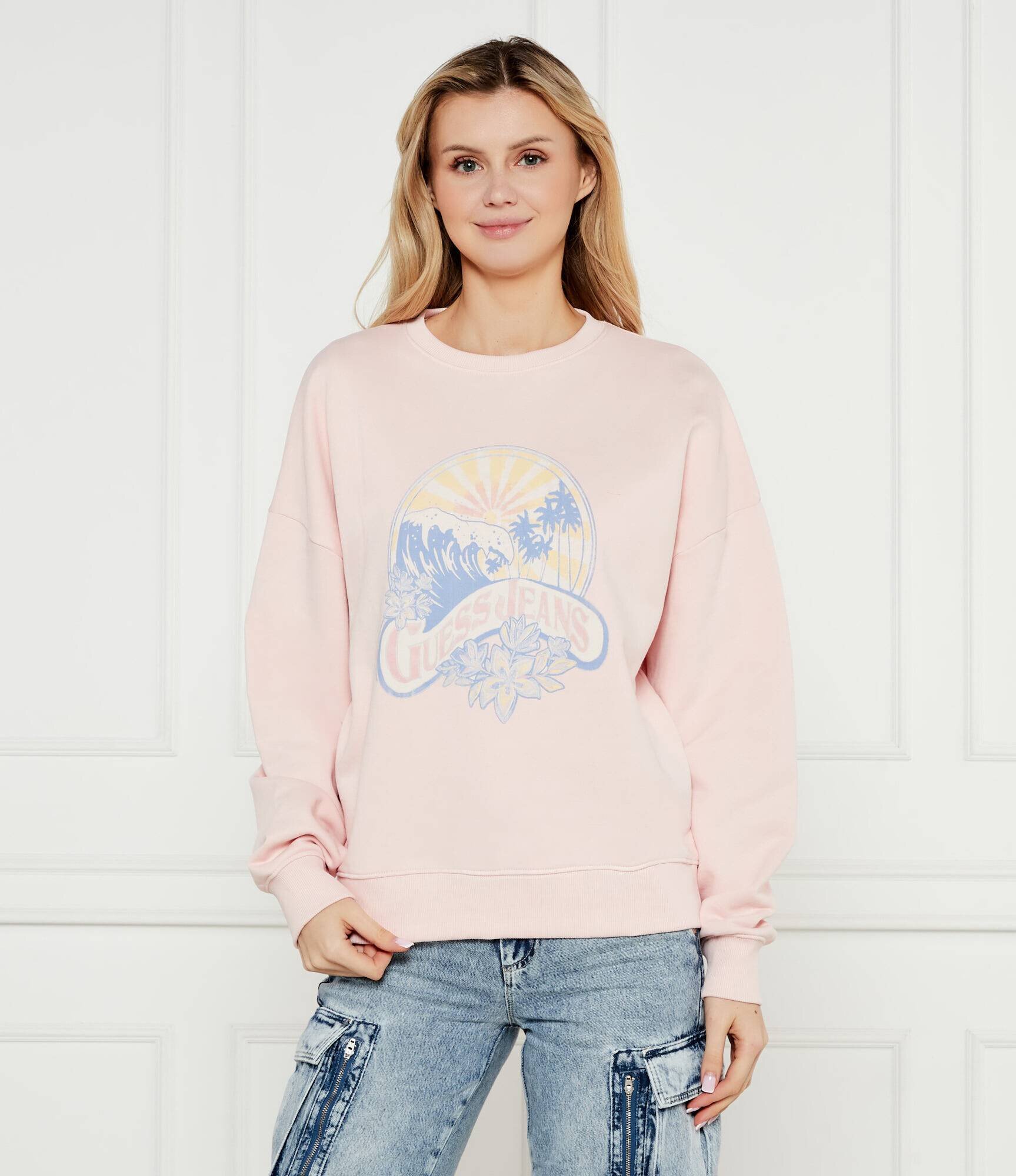 GUESS JEANS Hanorac Sunset | Oversize fit