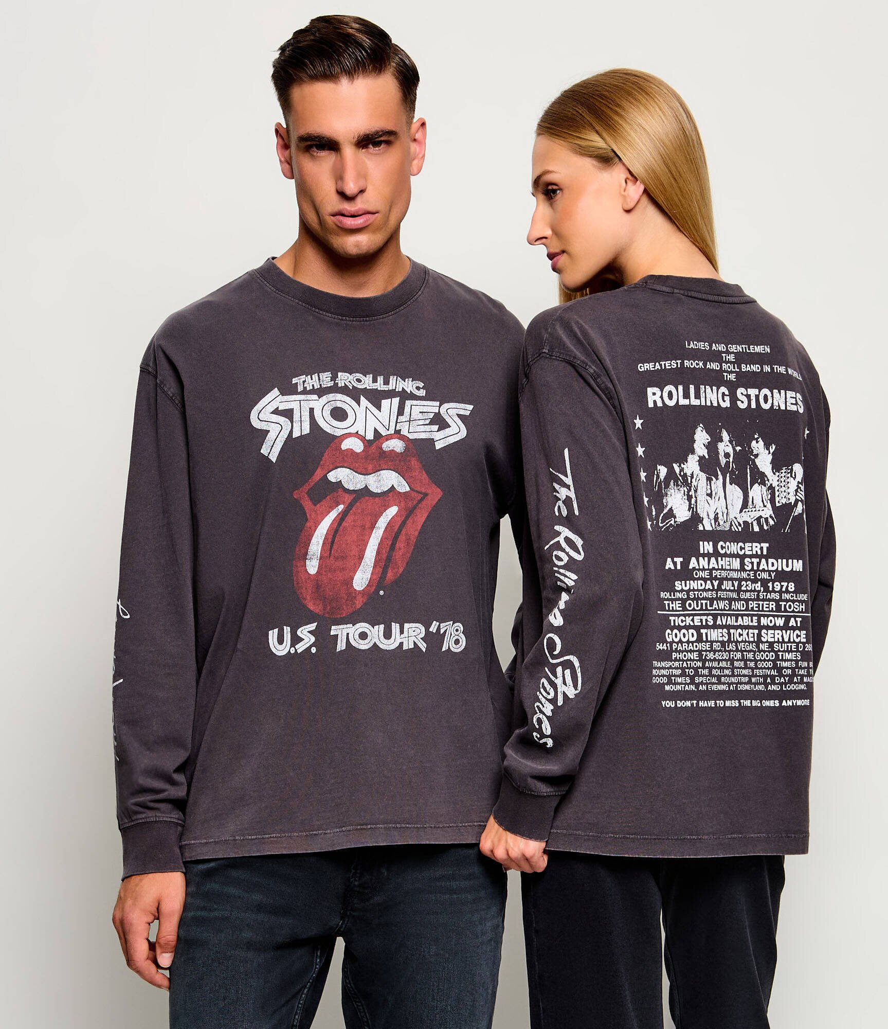 GUESS JEANS Longsleeve Rock | x The Rolling Stones | Oversize fit