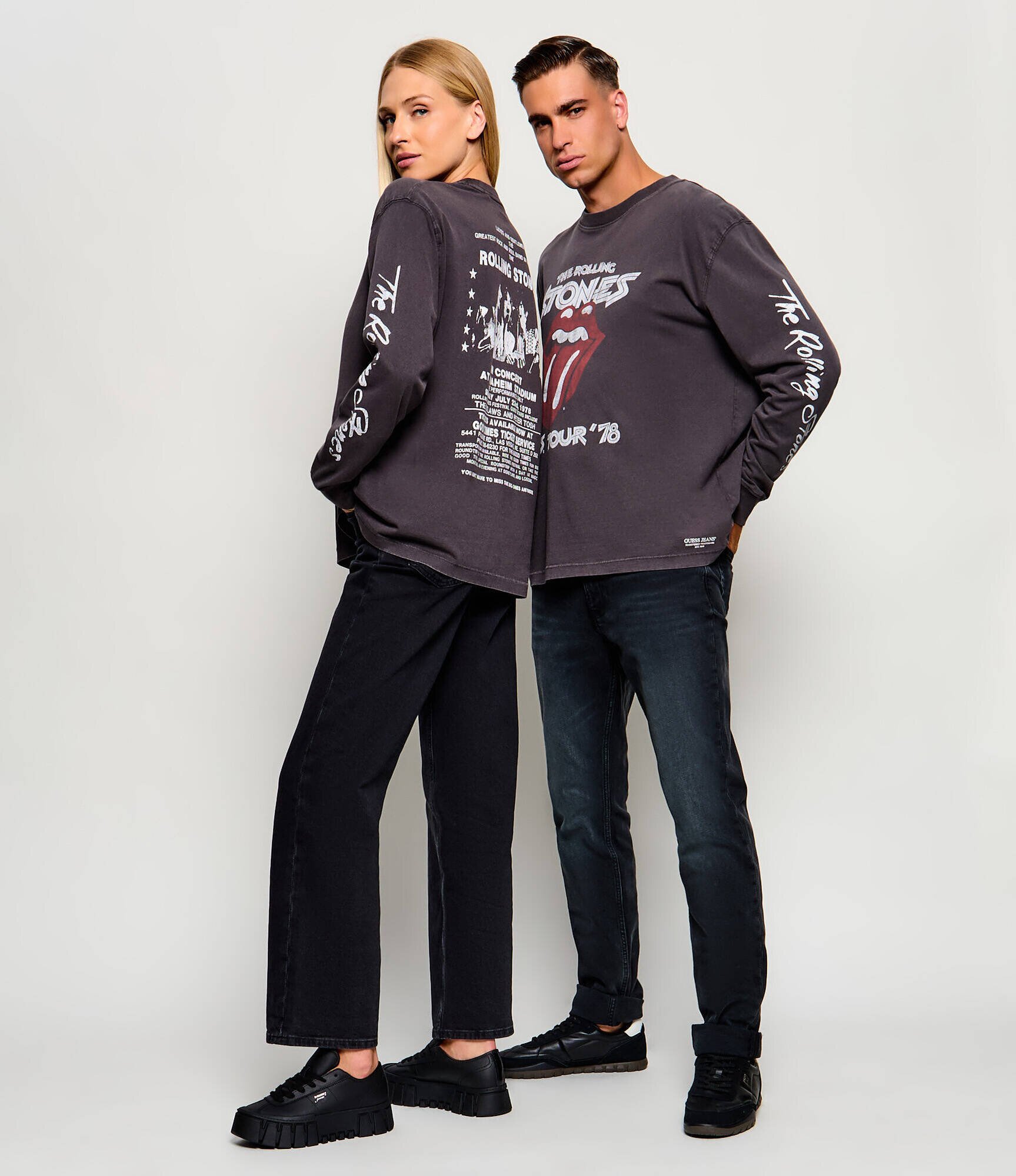 GUESS JEANS Longsleeve Rock | x The Rolling Stones | Oversize fit