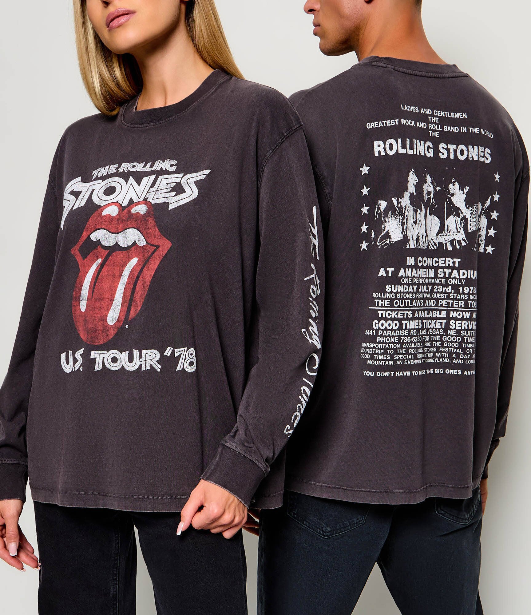 GUESS JEANS Longsleeve Rock | x The Rolling Stones | Oversize fit