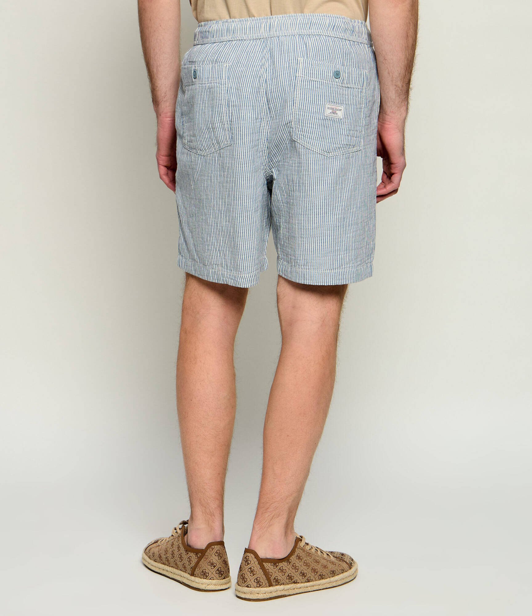 GUESS JEANS Pantaloni scurți | regular fit | cu adaos de in