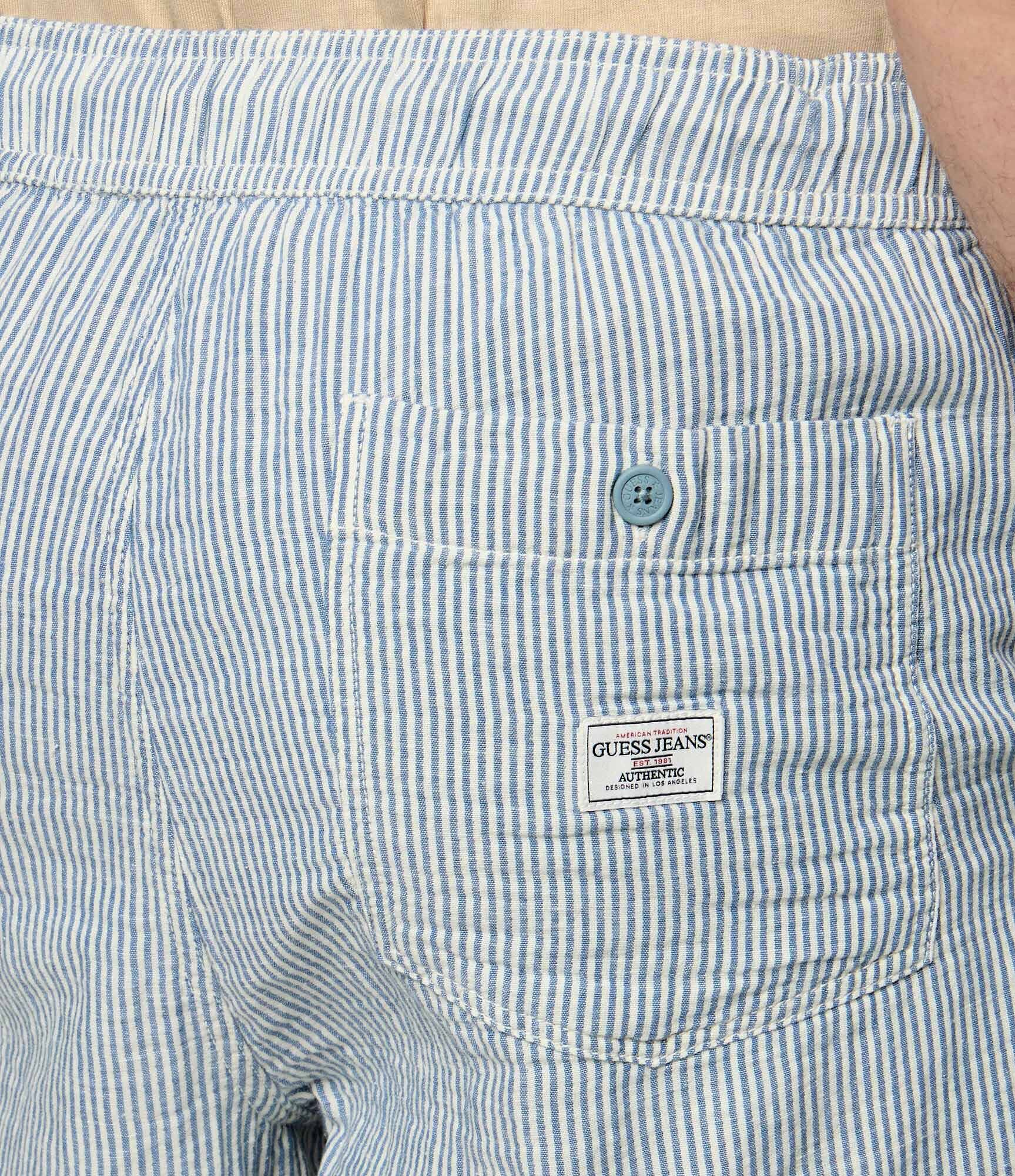 GUESS JEANS Pantaloni scurți | regular fit | cu adaos de in