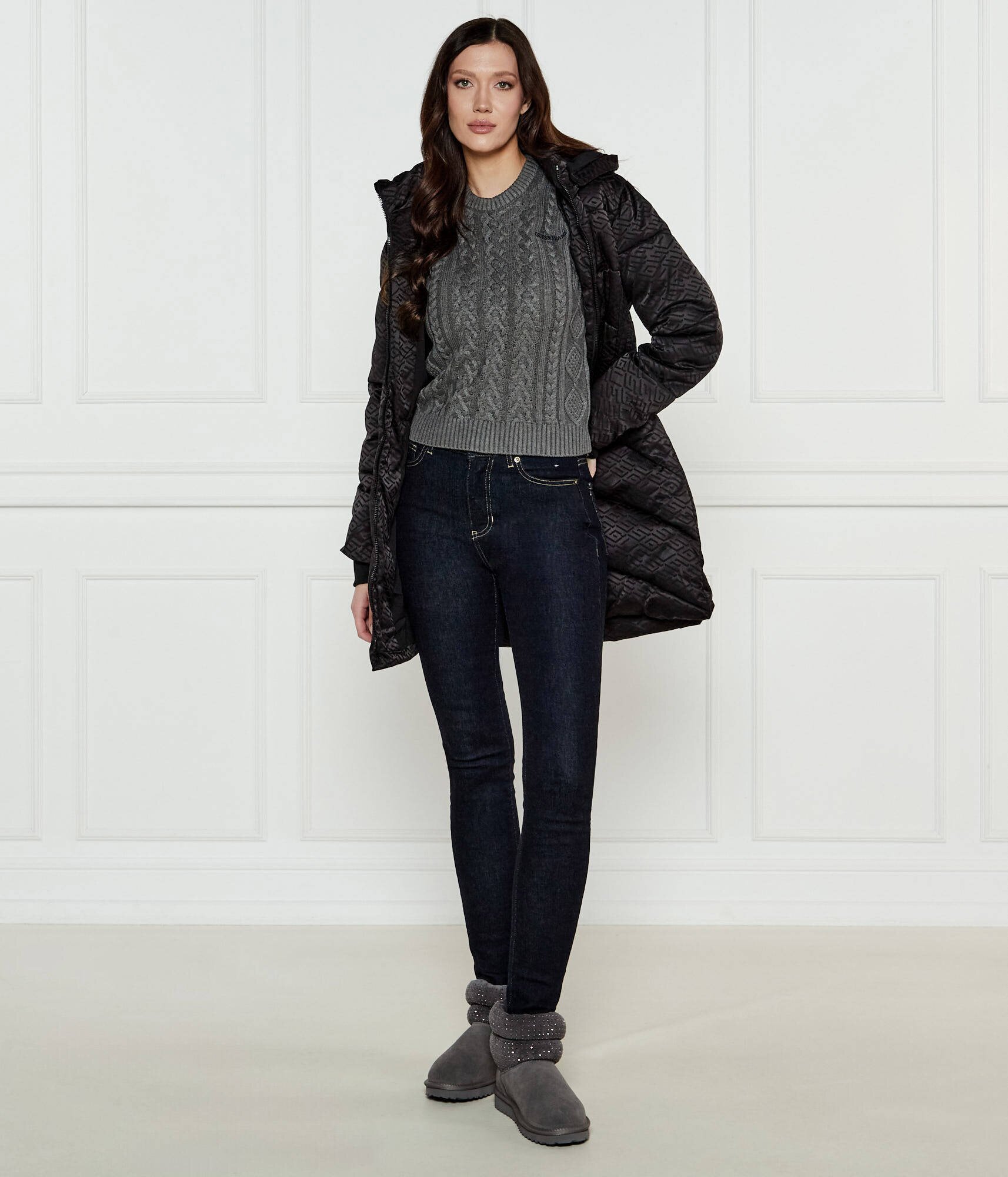 GUESS JEANS Pulover | Regular Fit cu adaos de lână