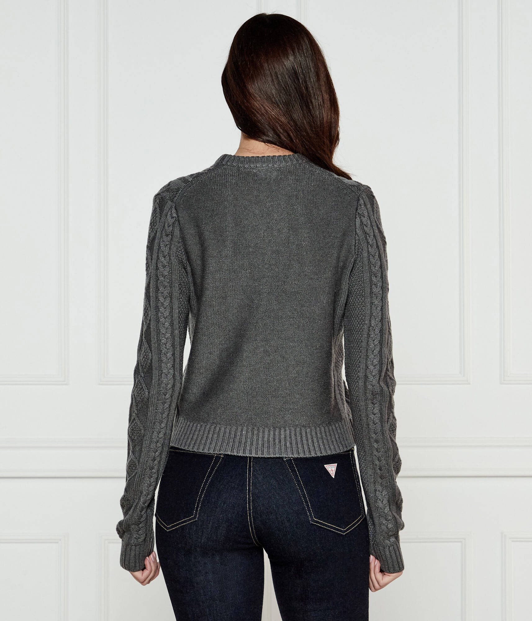 GUESS JEANS Pulover | Regular Fit cu adaos de lână