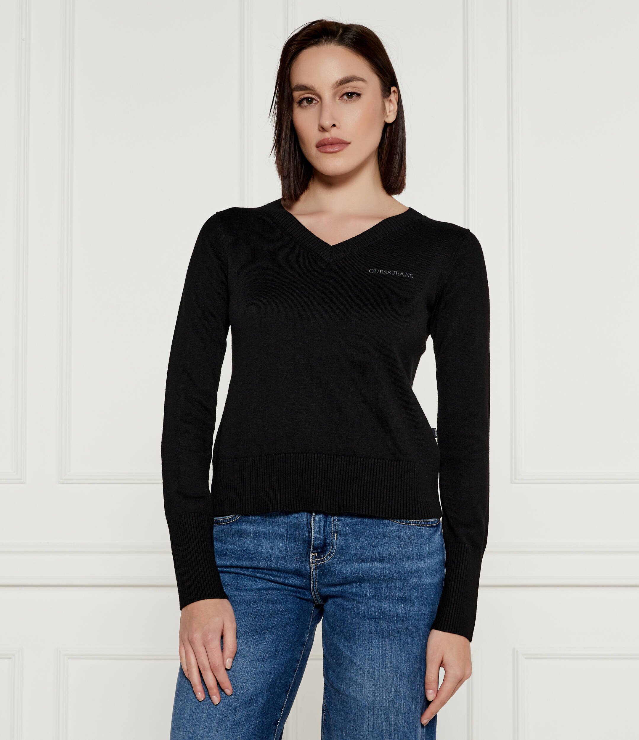 GUESS JEANS Pulover | Regular Fit cu adaos de lână