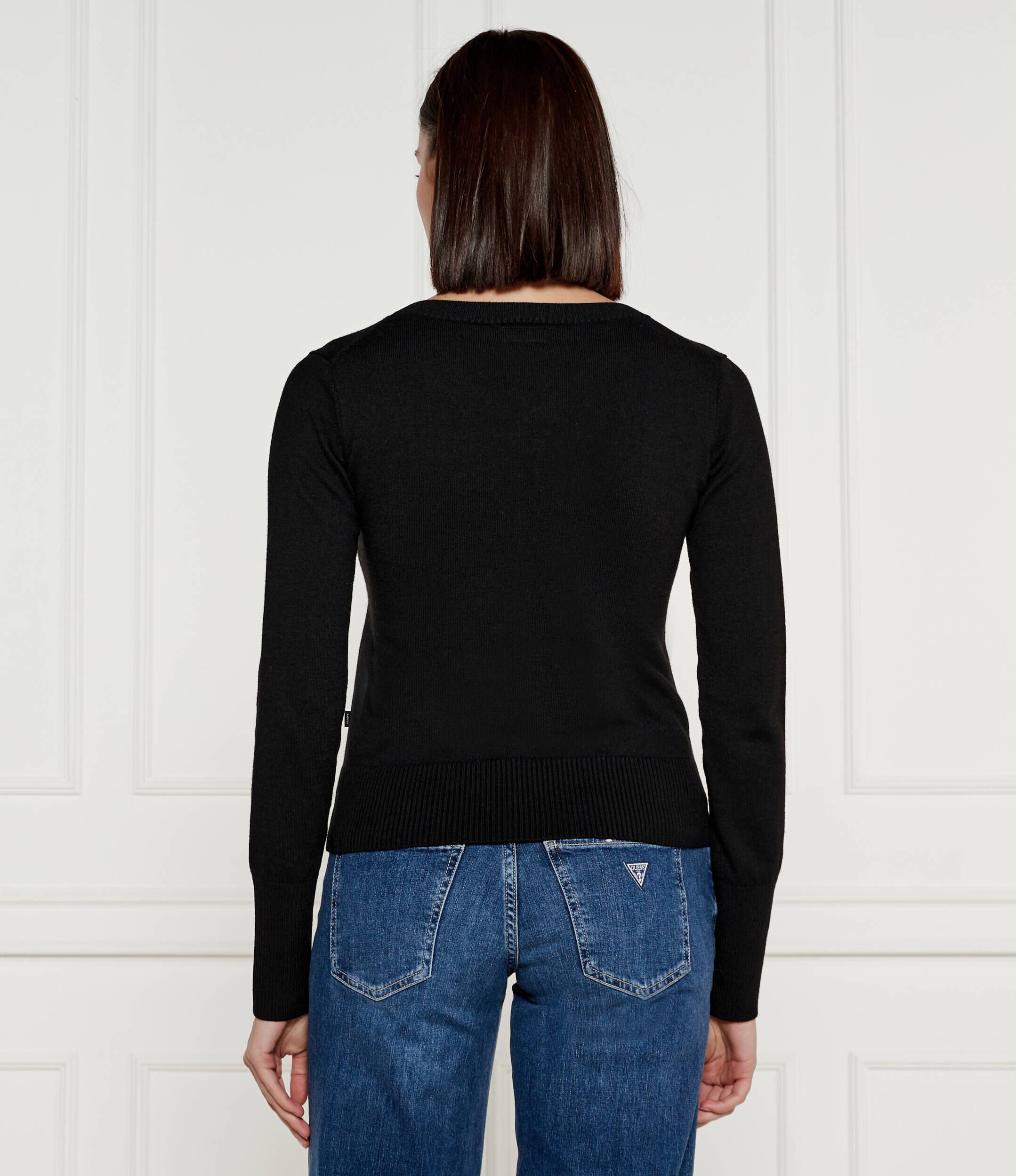 GUESS JEANS Pulover | Regular Fit cu adaos de lână