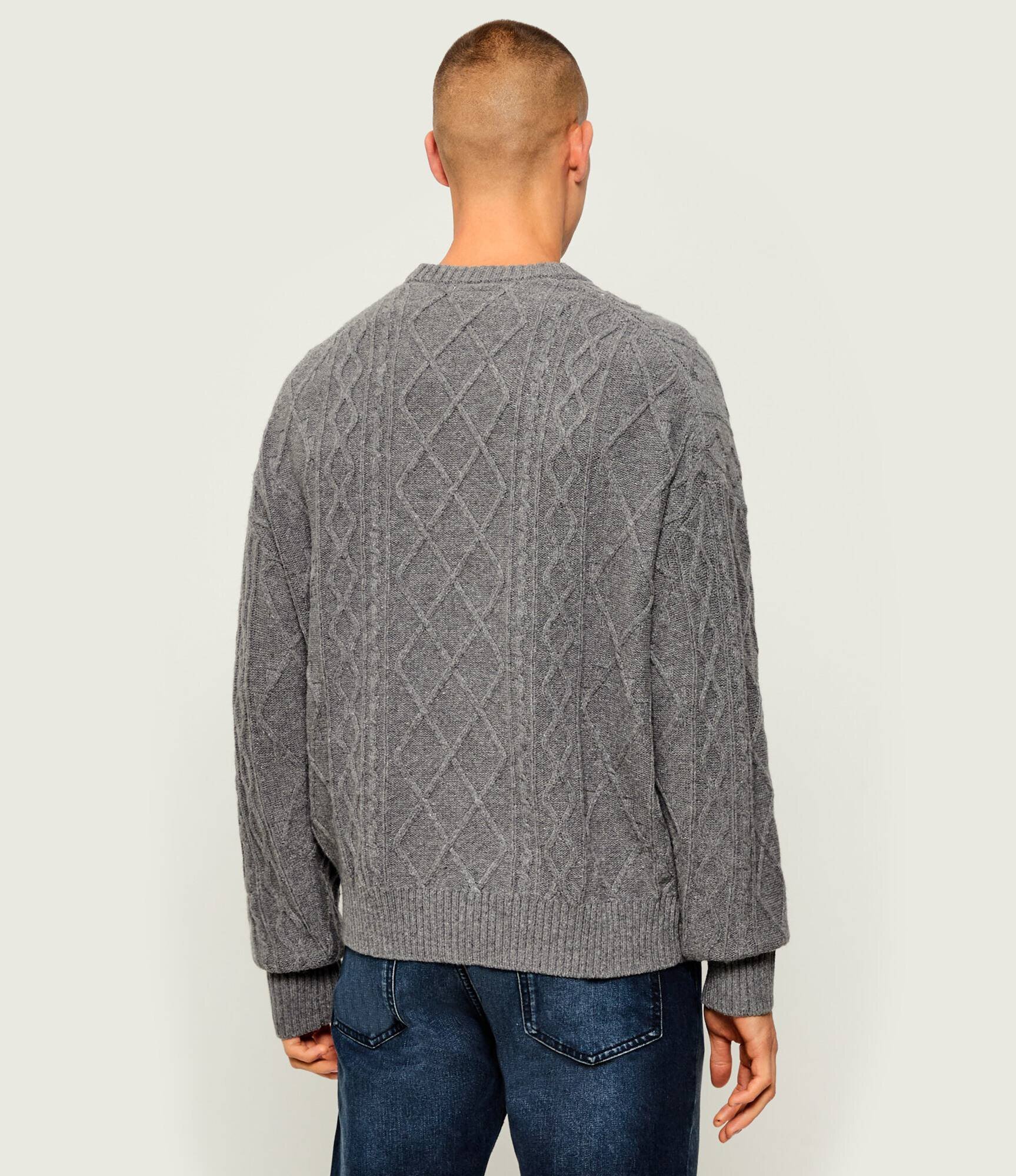 GUESS JEANS Pulover | Relaxed fit cu adaos de lână