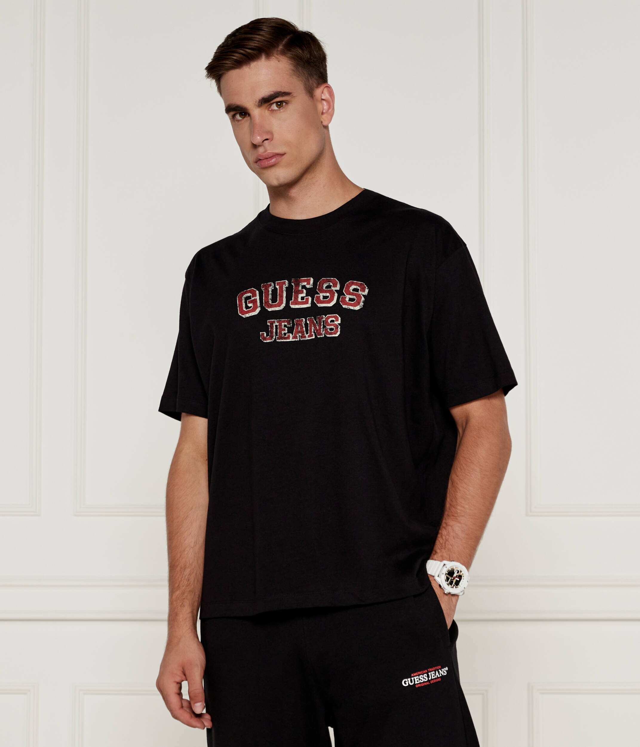 GUESS JEANS Tricou AMERICAN | Oversize fit