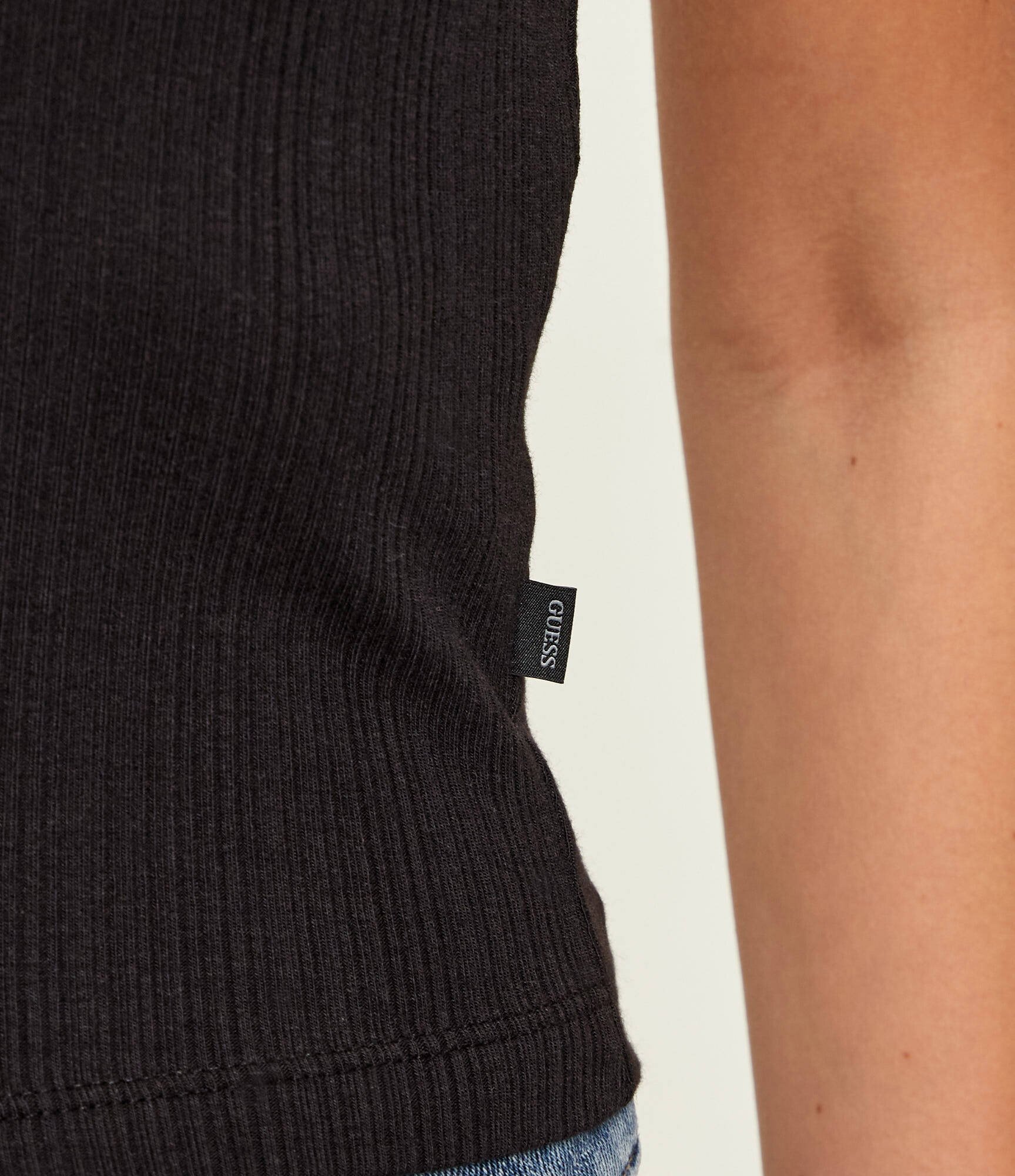 GUESS JEANS Tricou EMBRO RINGER | Slim Fit