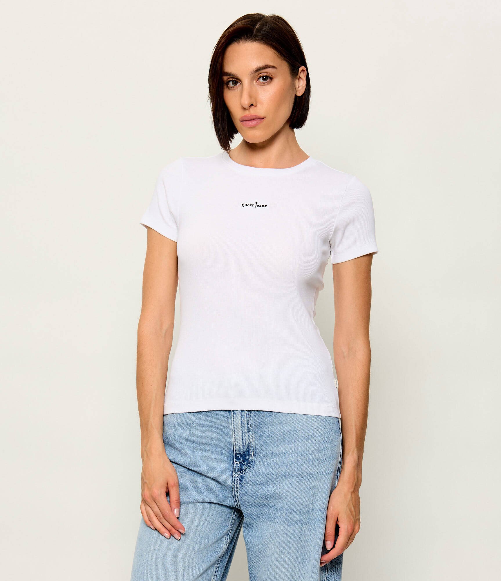 GUESS JEANS Tricou Embro | Slim Fit