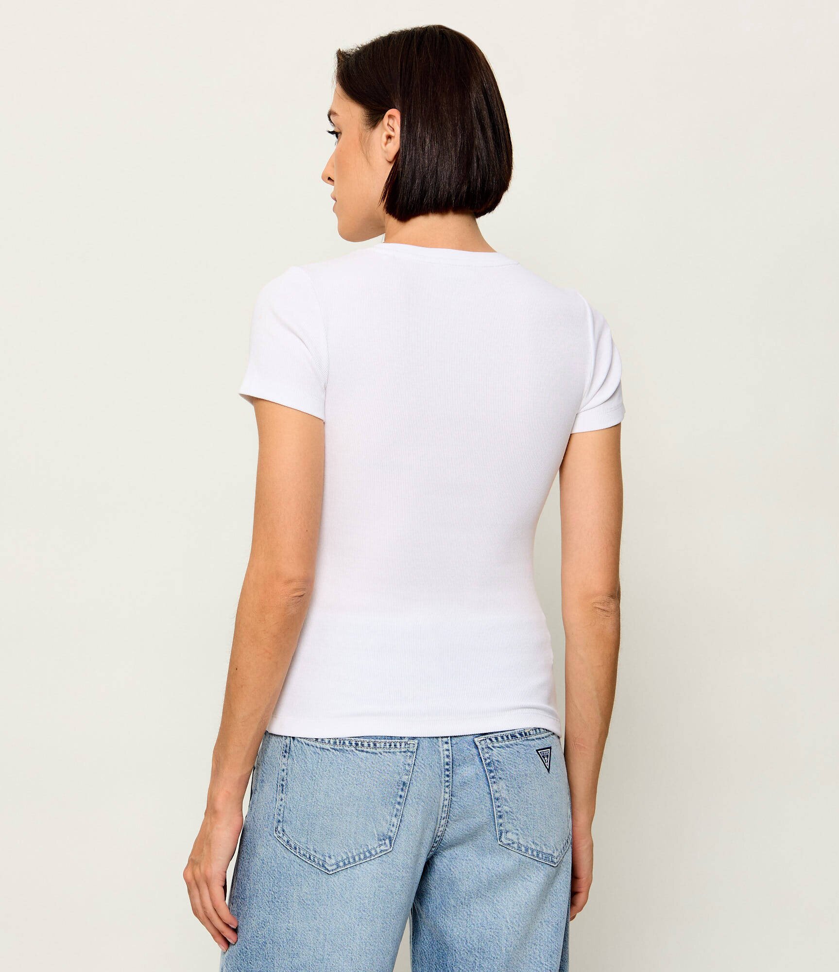 GUESS JEANS Tricou Embro | Slim Fit