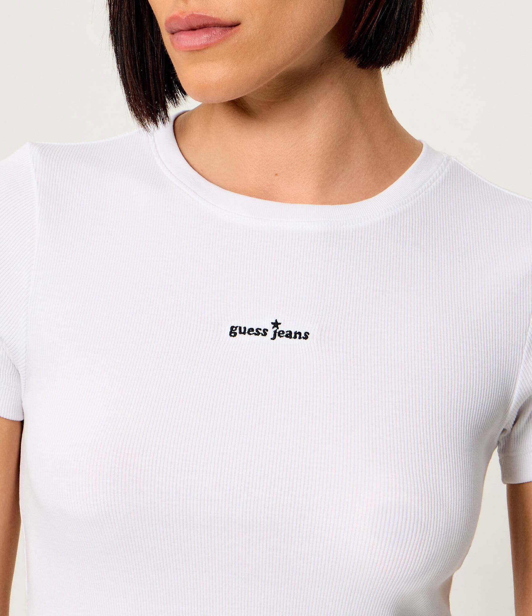 GUESS JEANS Tricou Embro | Slim Fit