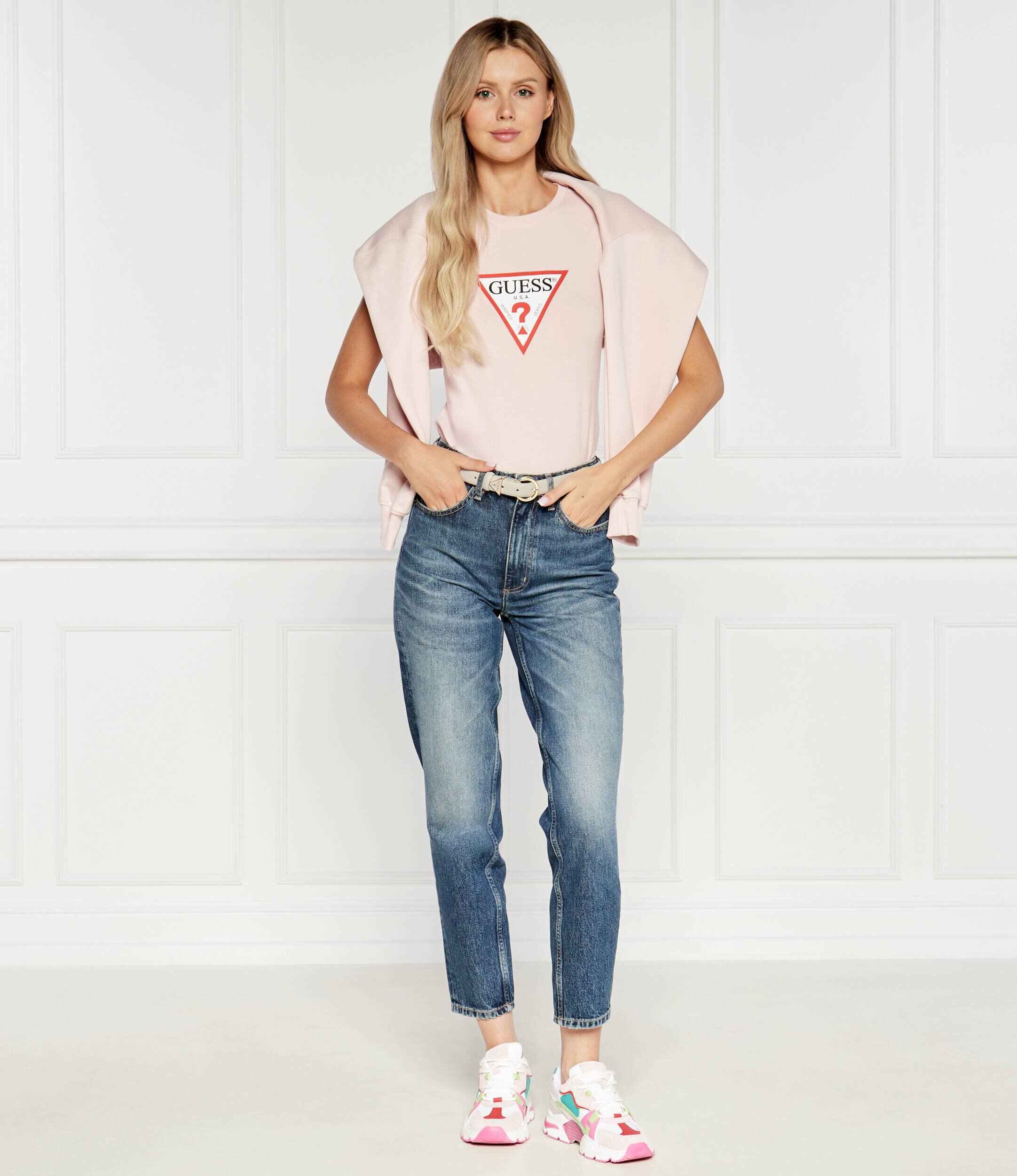 GUESS JEANS Tricou Iconic | Slim Fit