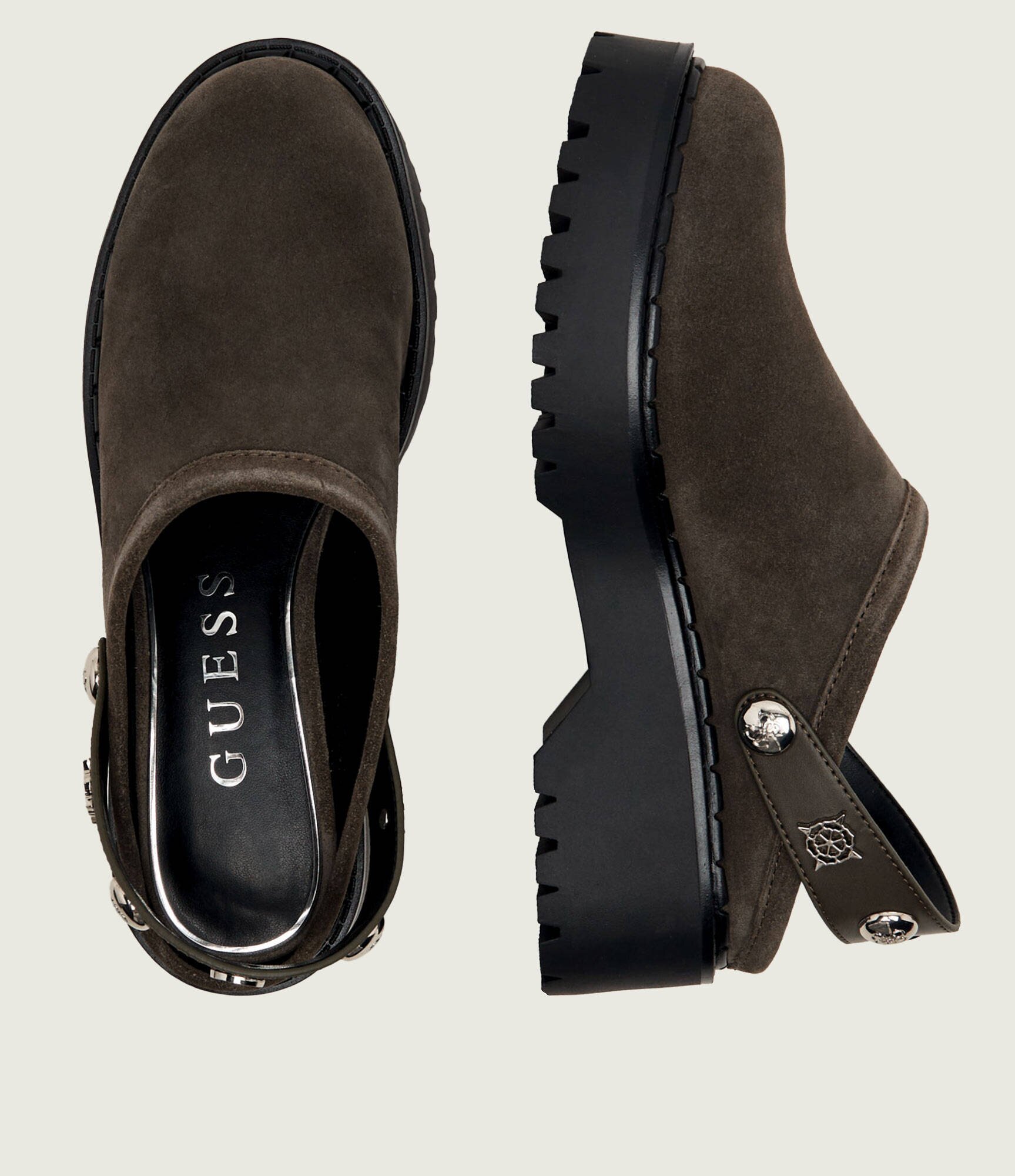 GUESS Mule 2 în 1 Wenna2 | piele întoarsă