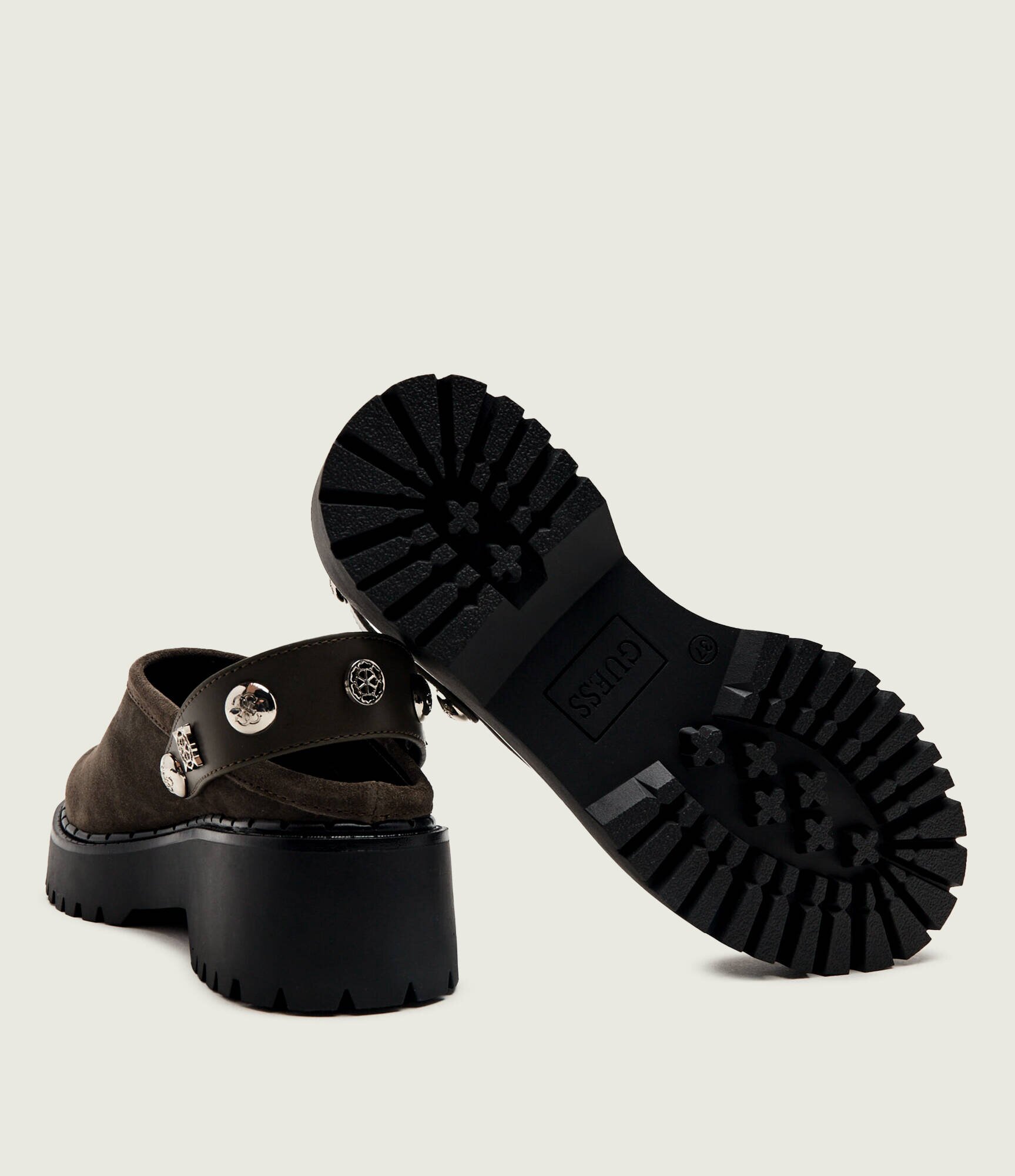 GUESS Mule 2 în 1 Wenna2 | piele întoarsă