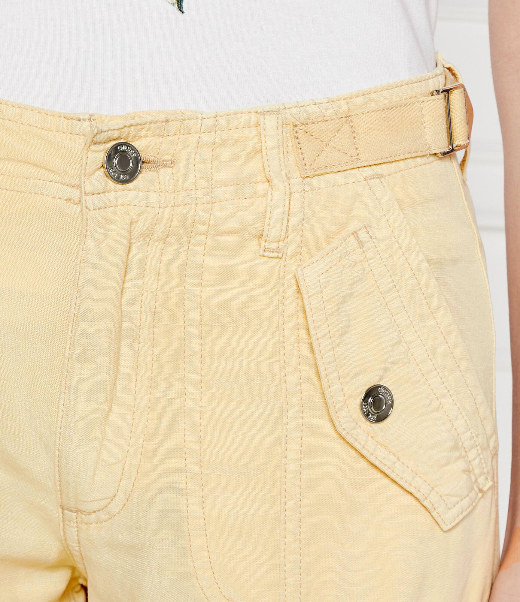 GUESS Pantaloni cargo NESSI | Regular Fit | cu adaos de in