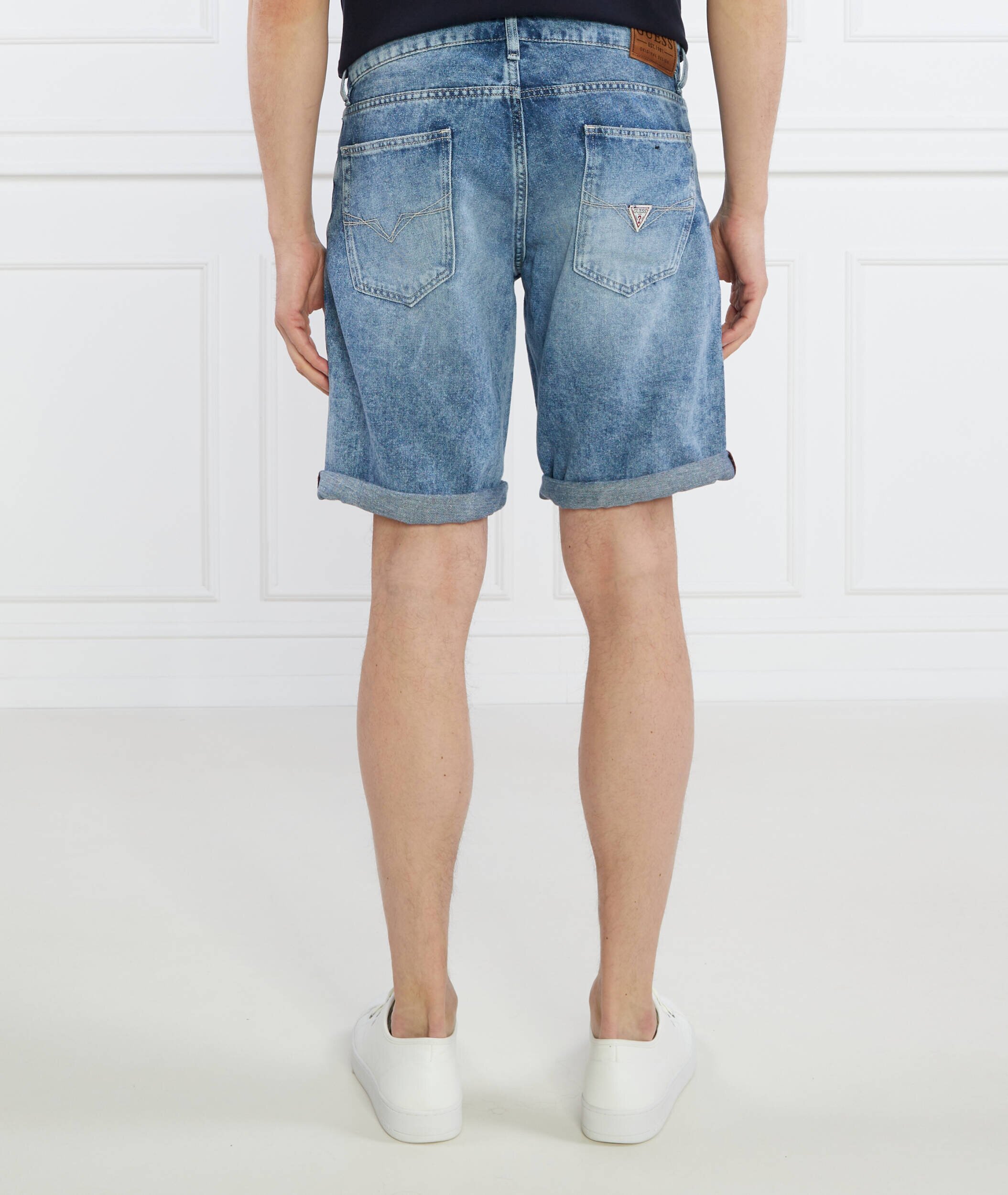 GUESS Pantaloni scurți SONNY SHORT | Regular Fit | cu adaos de in