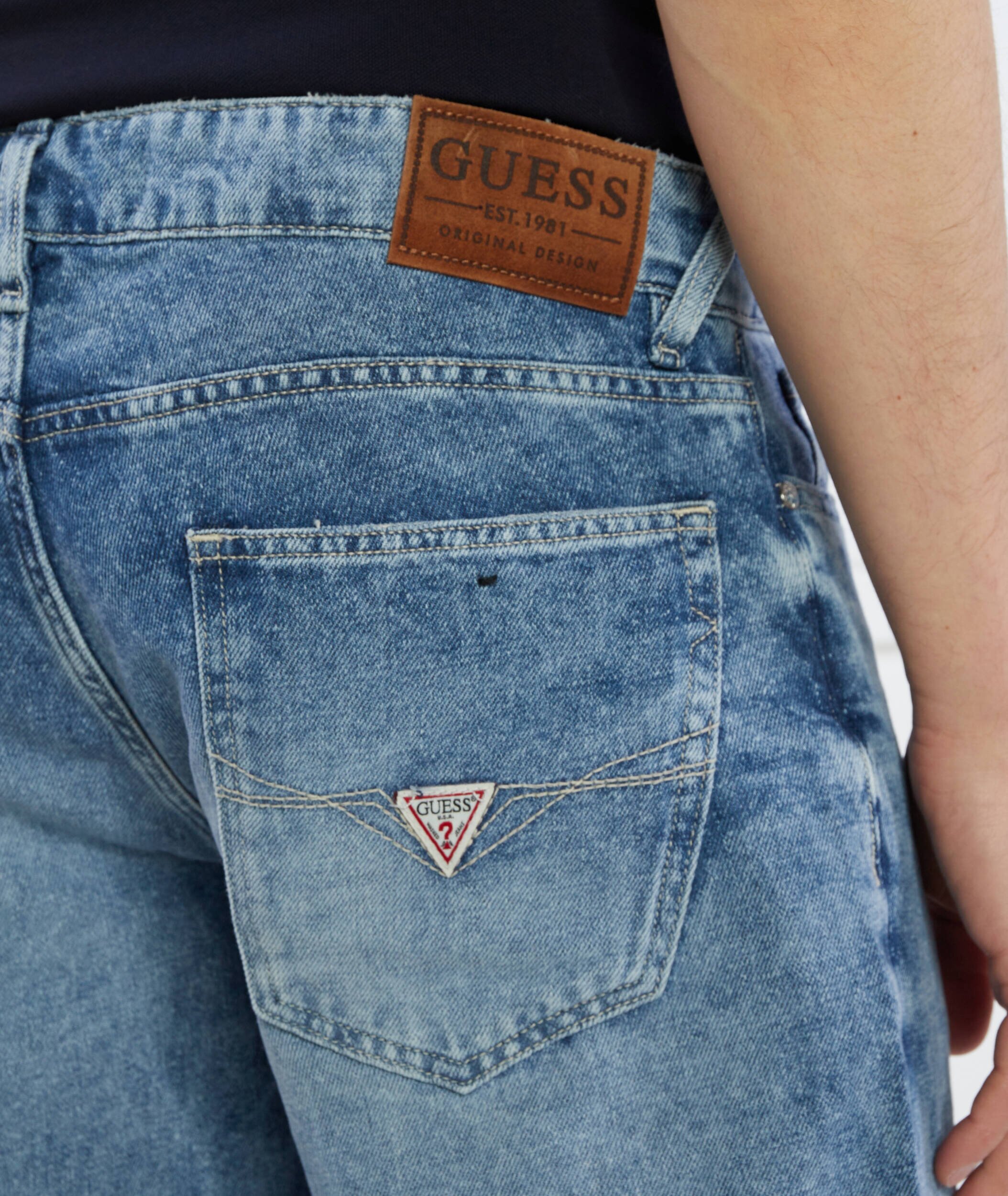 GUESS Pantaloni scurți SONNY SHORT | Regular Fit | cu adaos de in