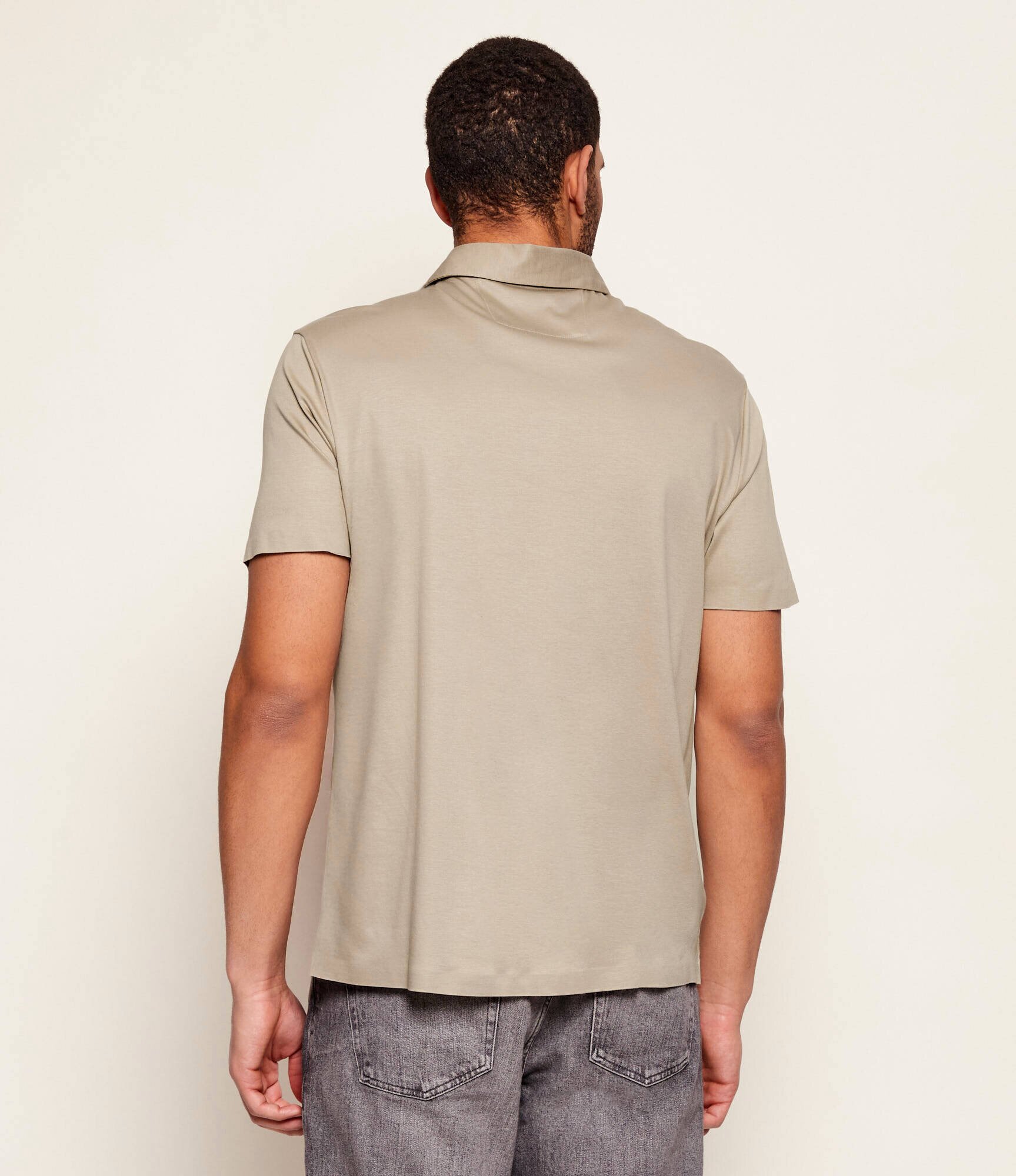 GUESS Polo | regular fit cu adaos de mătase