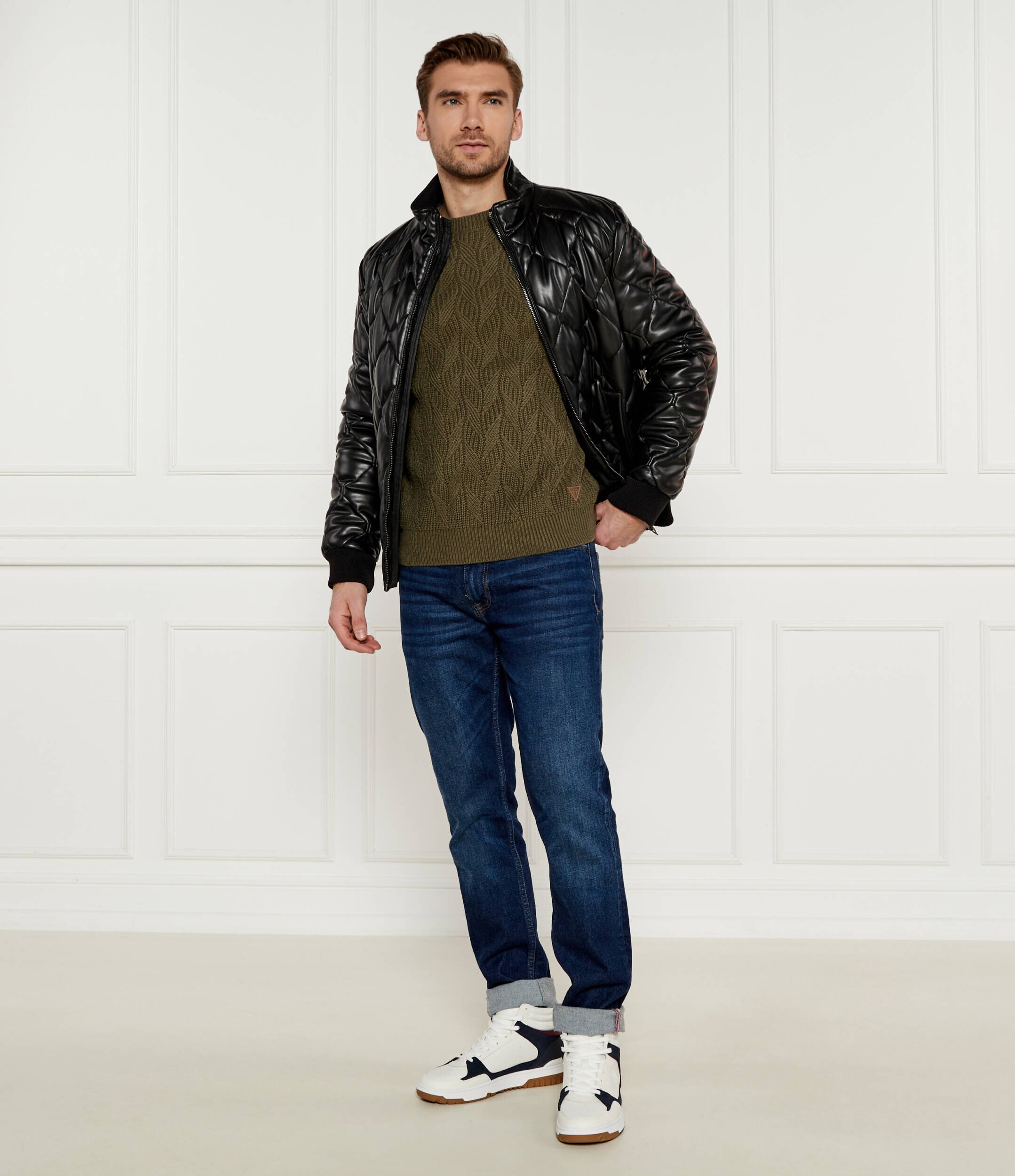 GUESS Pulover EVANDER | Regular Fit cu adaos de lână