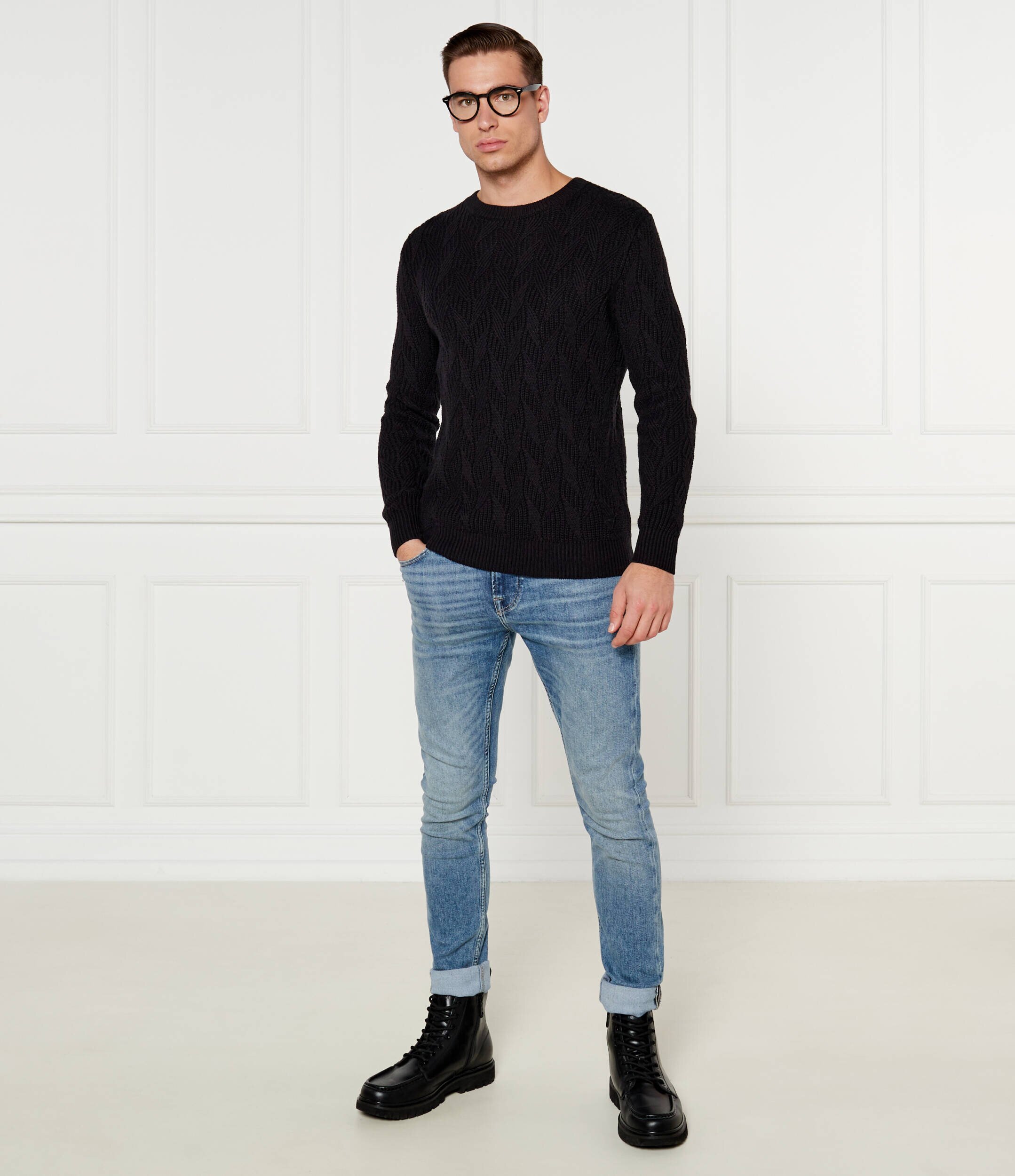 GUESS Pulover EVANDER | Regular Fit cu adaos de lână