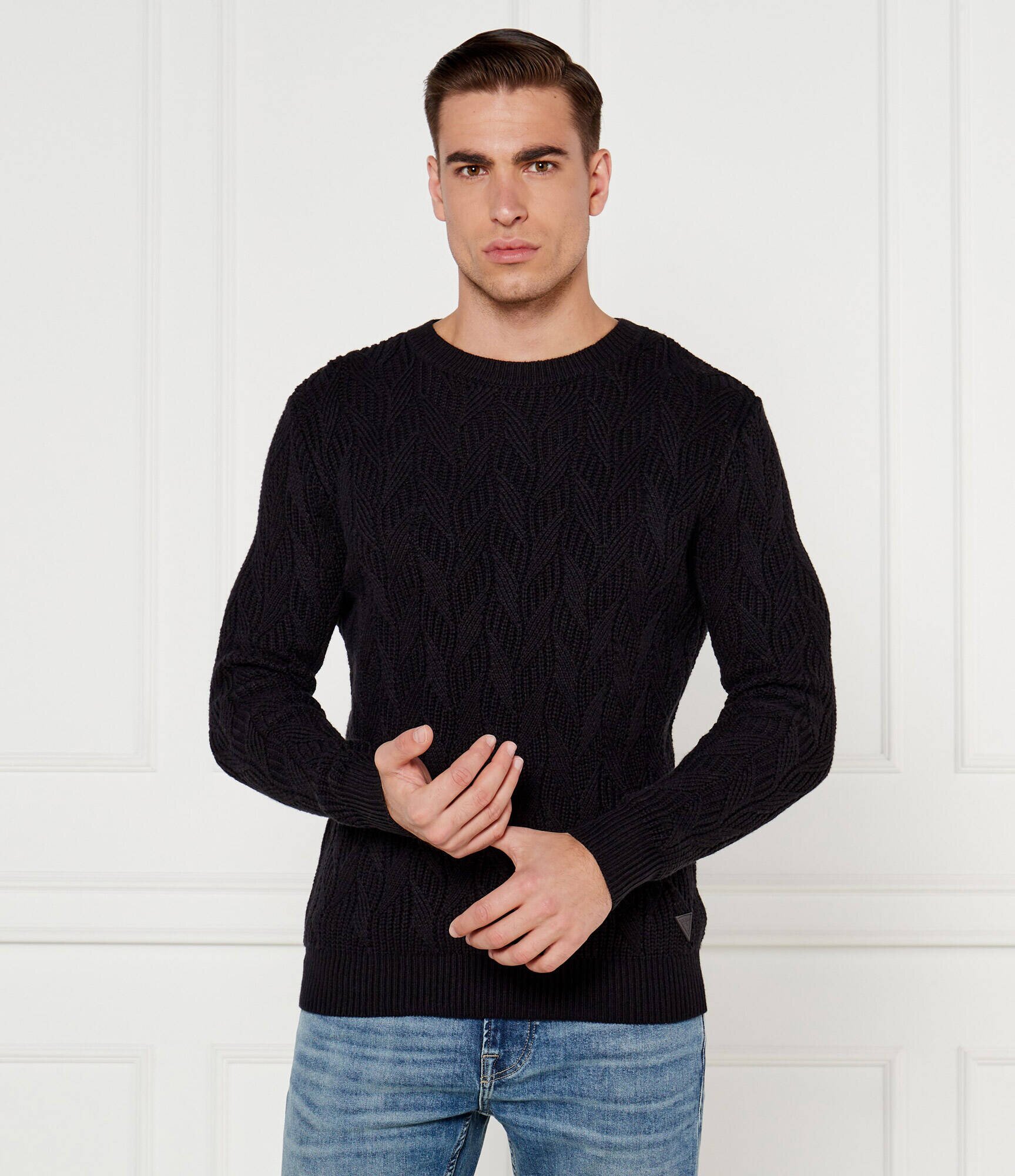 GUESS Pulover EVANDER | Regular Fit cu adaos de lână