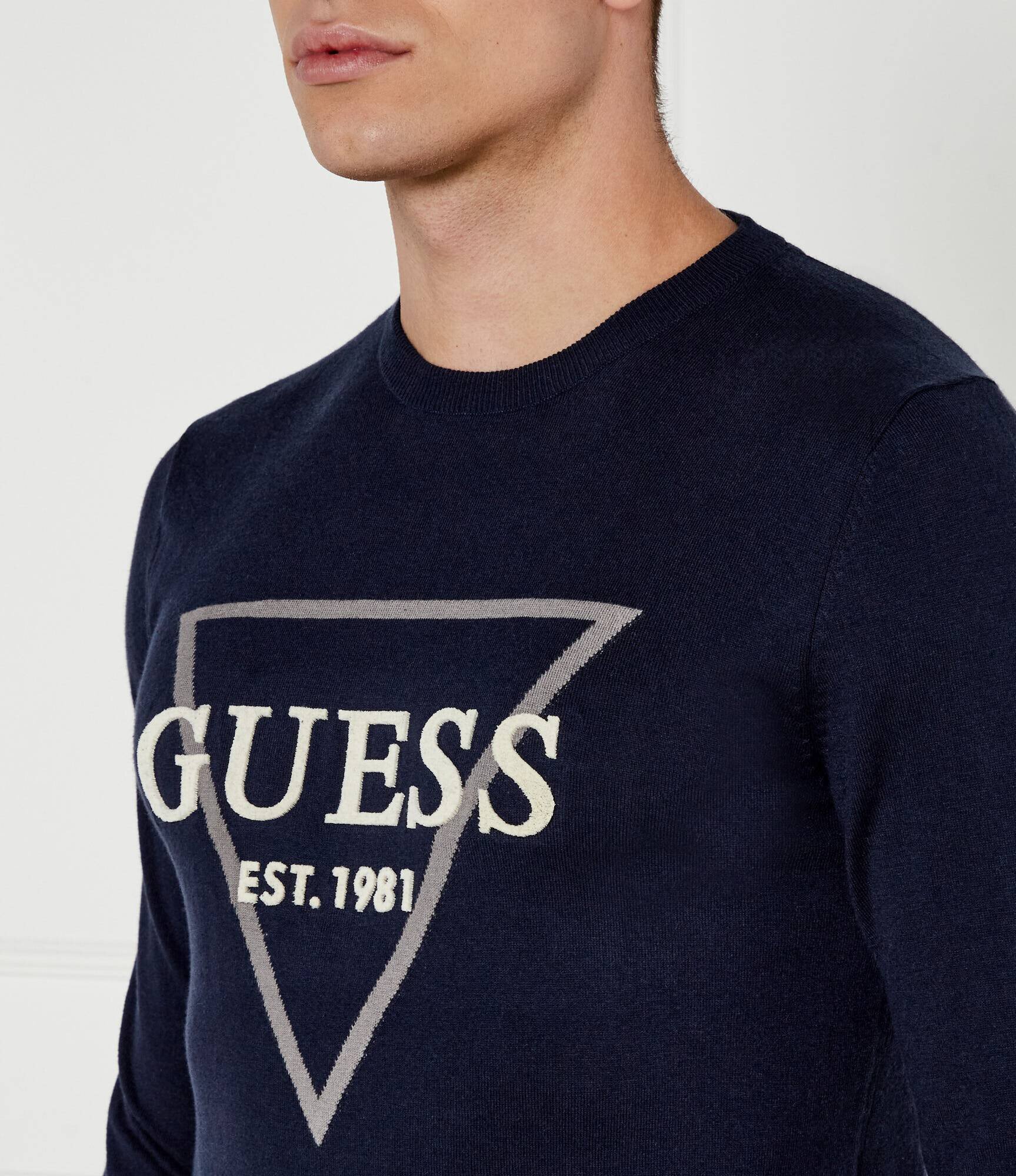 GUESS Pulover FABIAN | Regular Fit cu adaos de cașmir