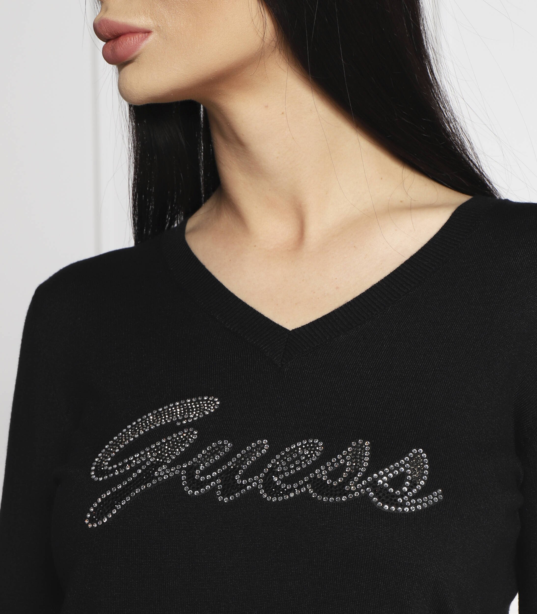 GUESS Pulover PASCALE VN LS | Regular Fit
