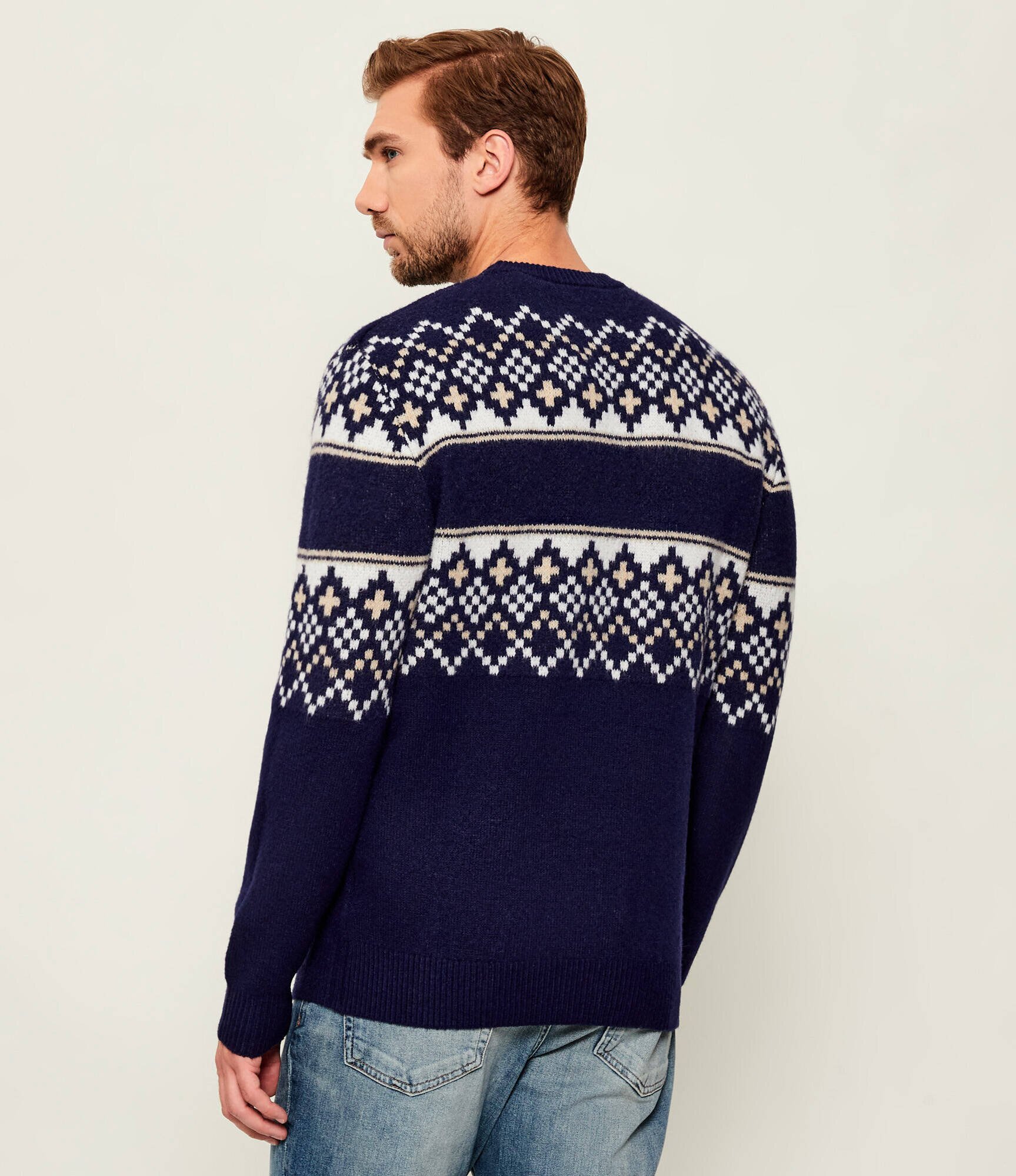 GUESS Pulover | regular fit cu adaos de lână