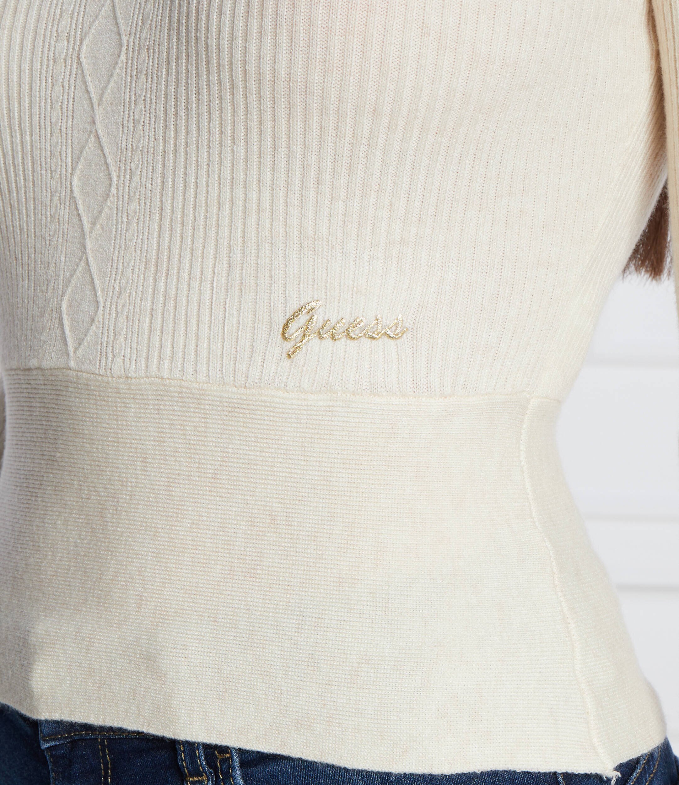 GUESS Pulover | Slim Fit cu adaos de lână