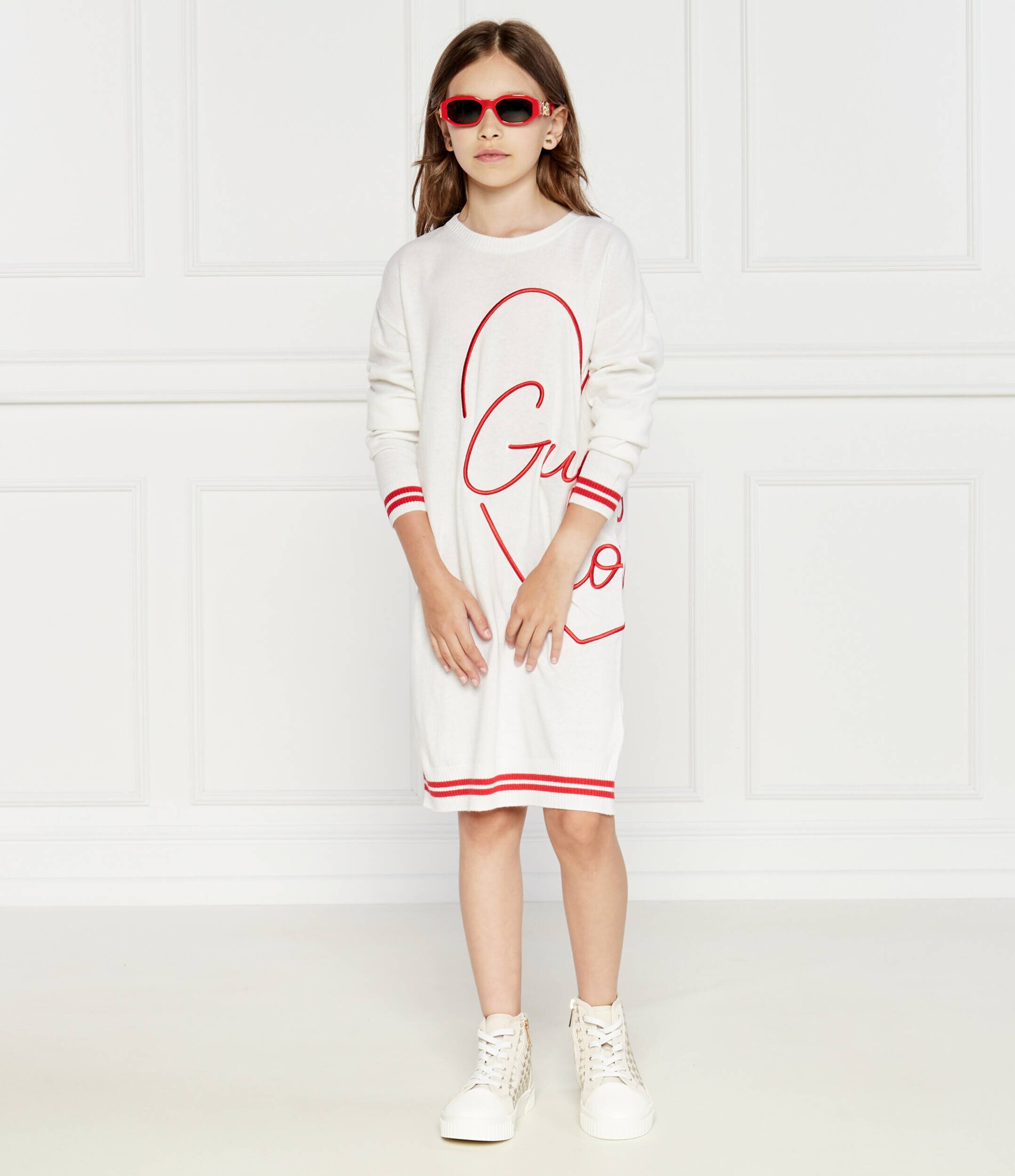 GUESS Rochie cu adaos de cașmir
