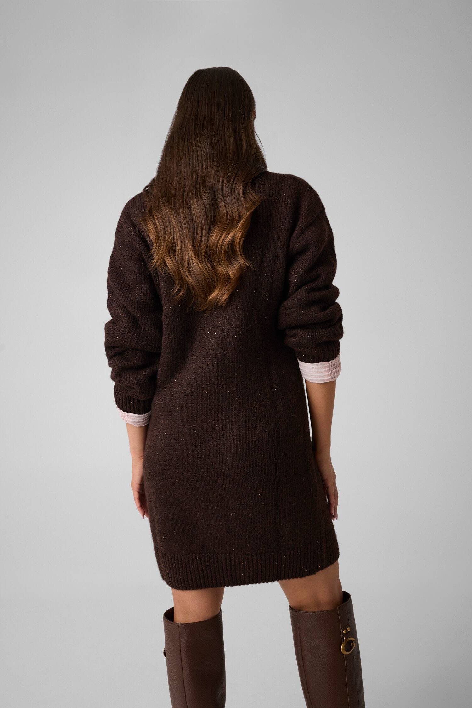 GUESS Rochie Jolene cu adaos de lână