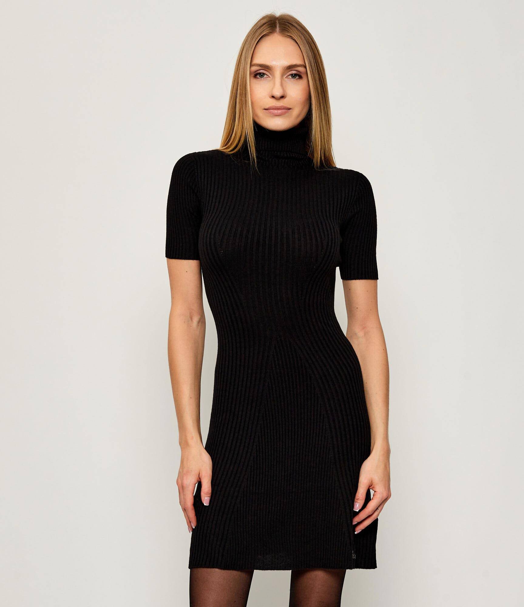 GUESS Rochie JULIA | cu adaos de mătase și cașmir