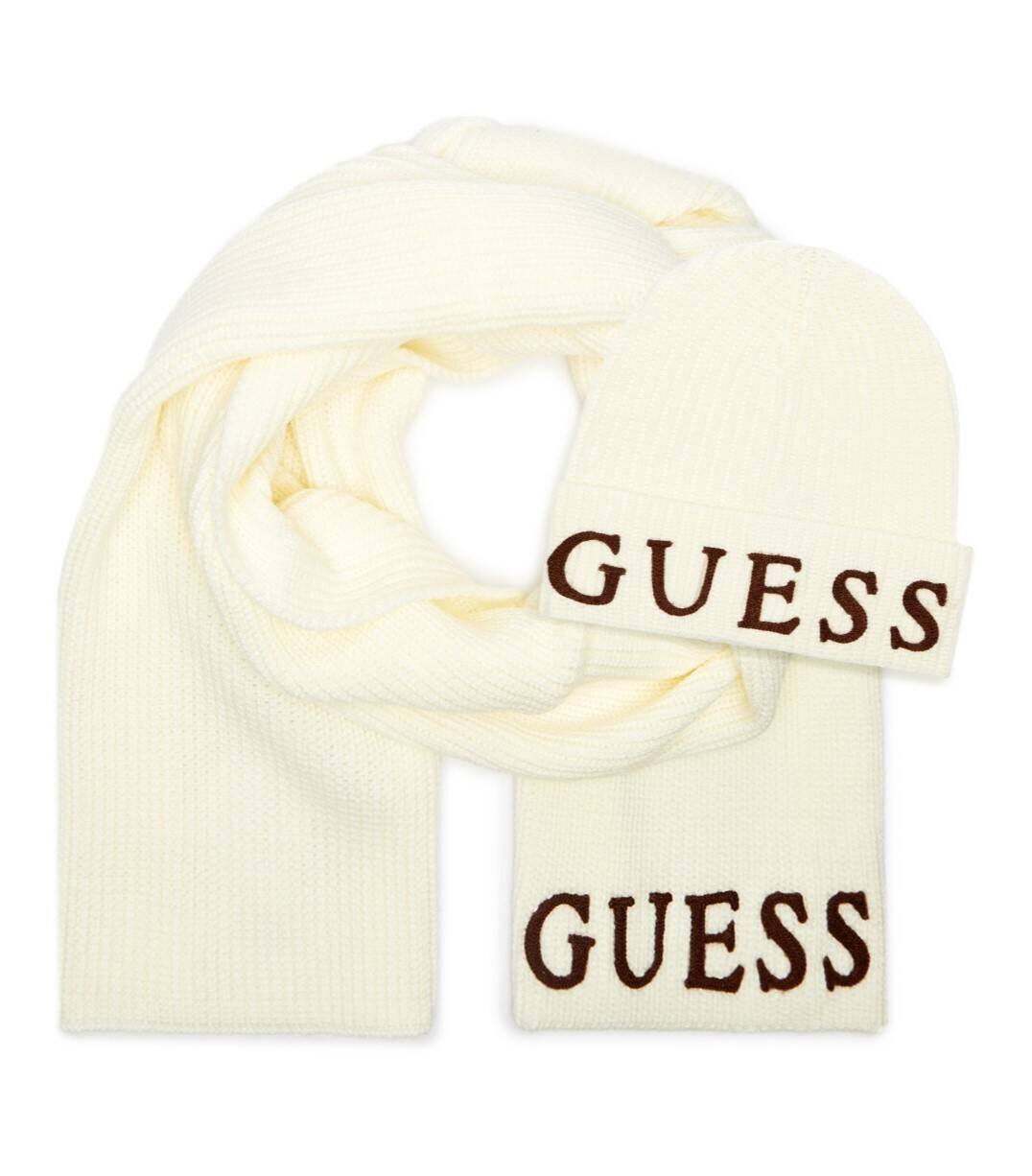 GUESS Șal + căciulă