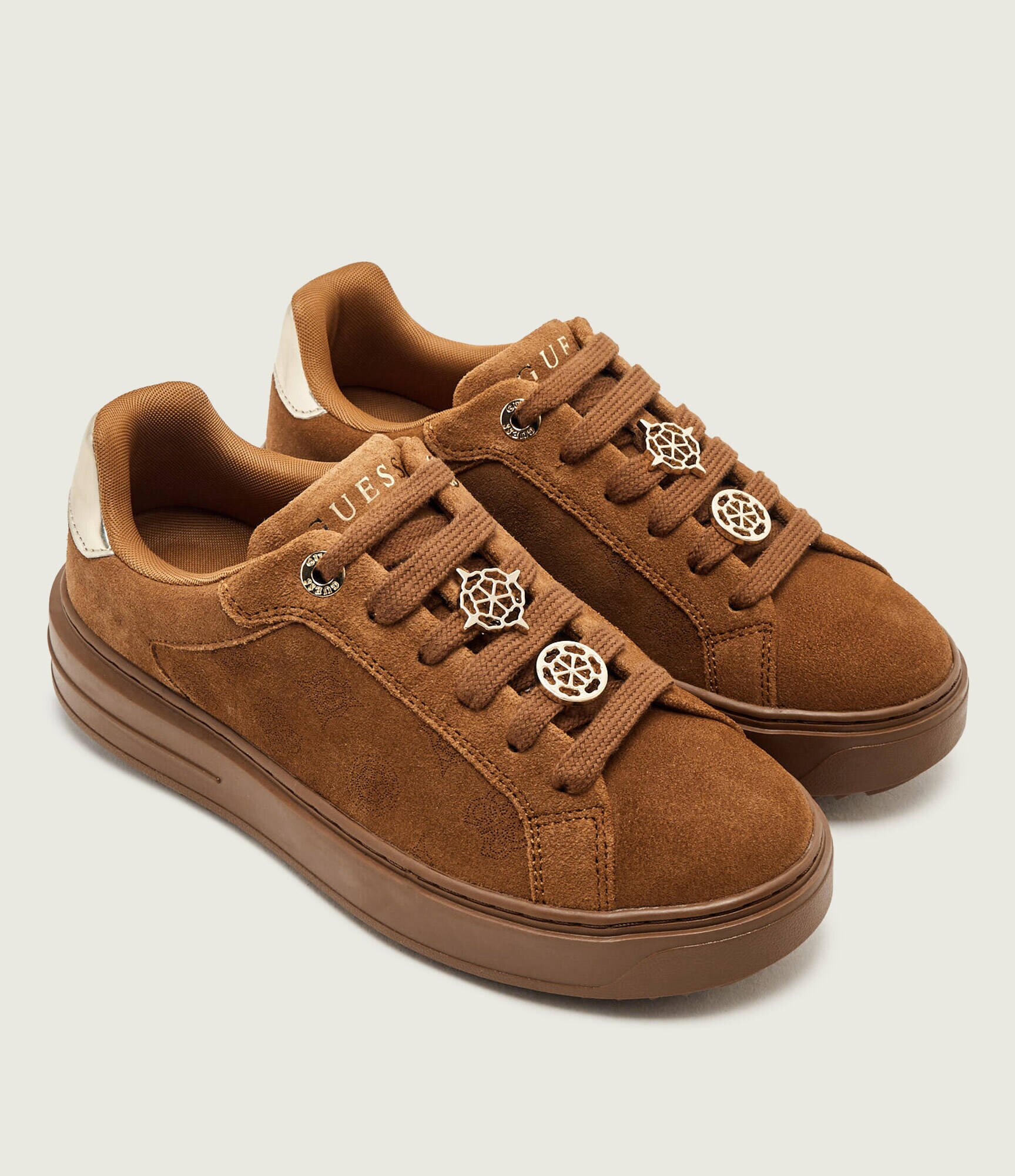 GUESS Sneakers Duena2 | piele întoarsă