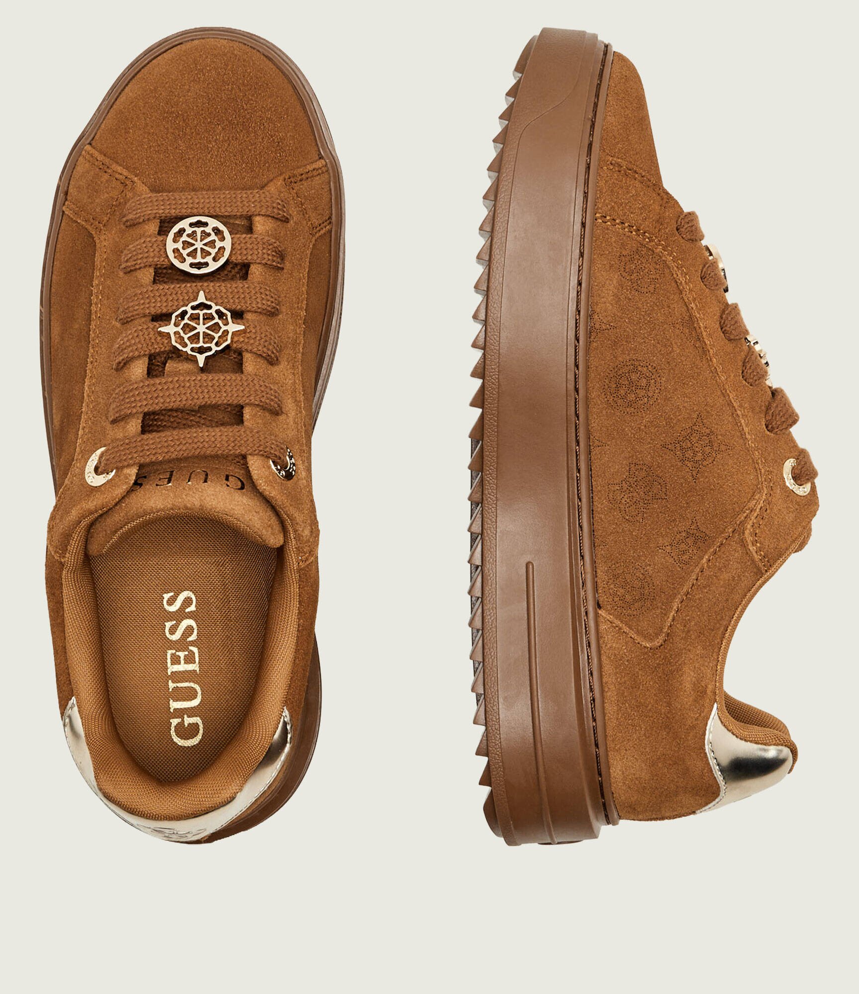GUESS Sneakers Duena2 | piele întoarsă
