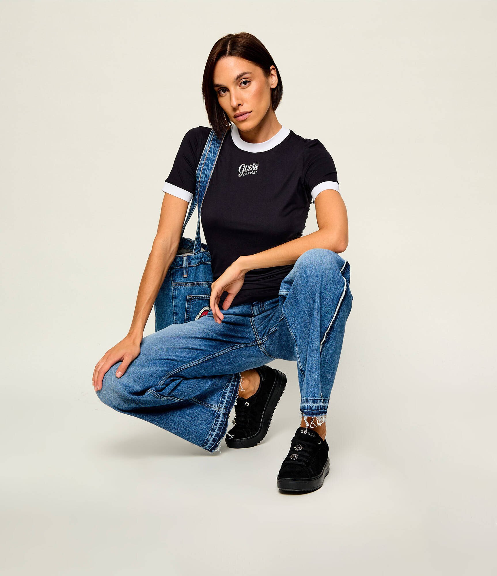 GUESS Sneakers Duena2 | piele întoarsă