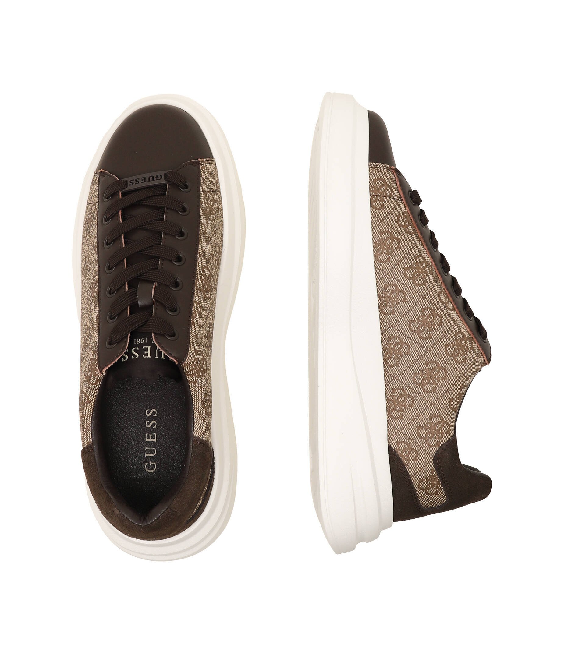 GUESS Sneakers ELBA CARRYOVER cu adaos de piele