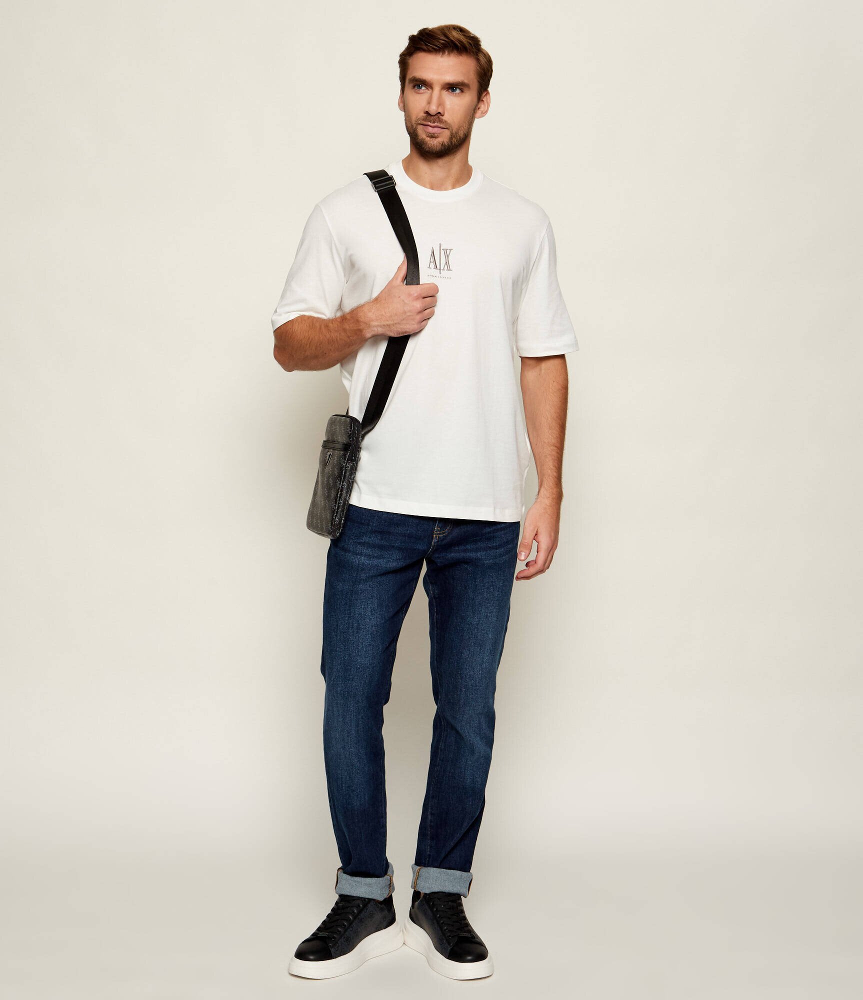 GUESS Sneakers ELBA cu adaos de piele