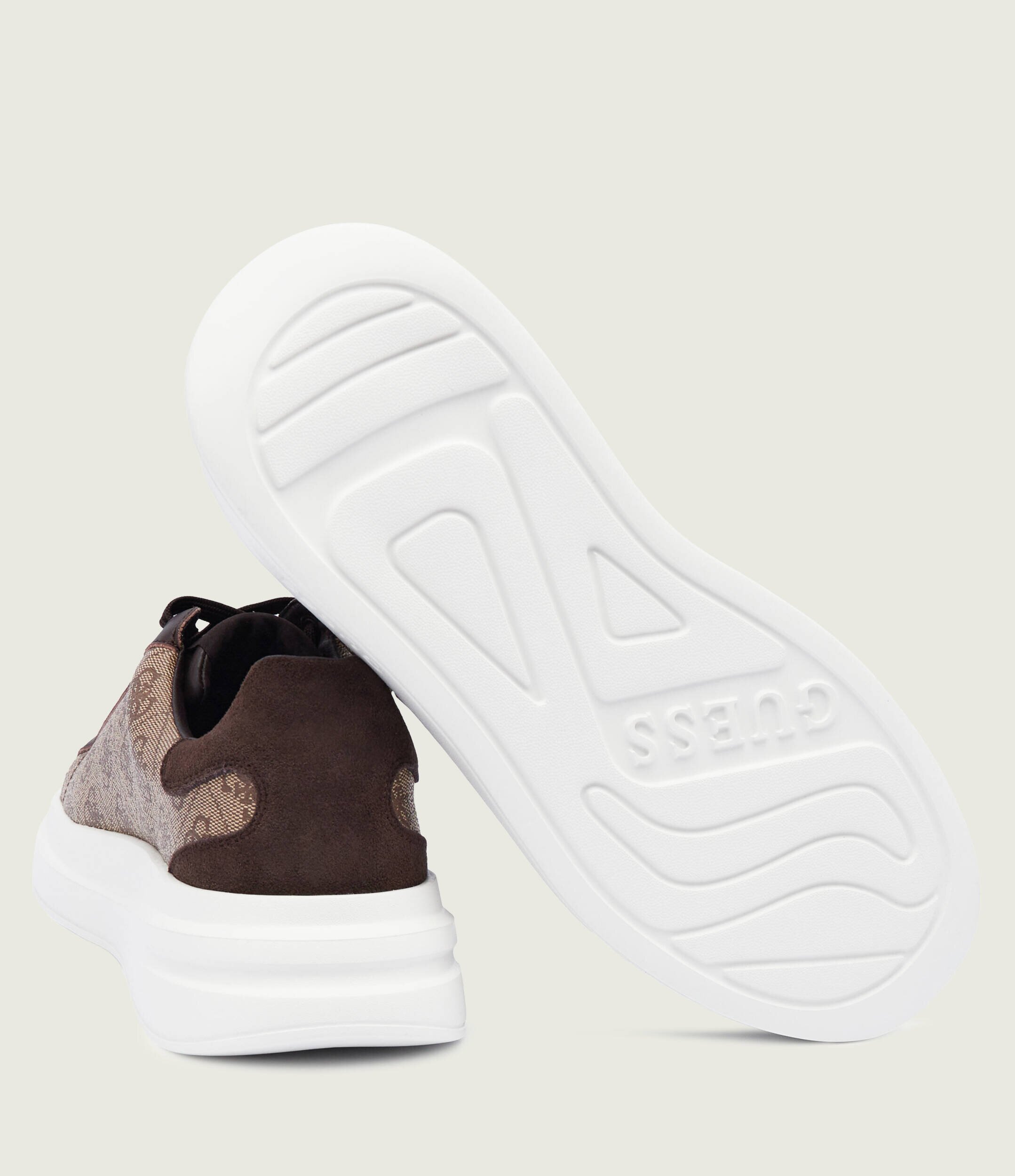 GUESS Sneakers ELBA cu adaos de piele