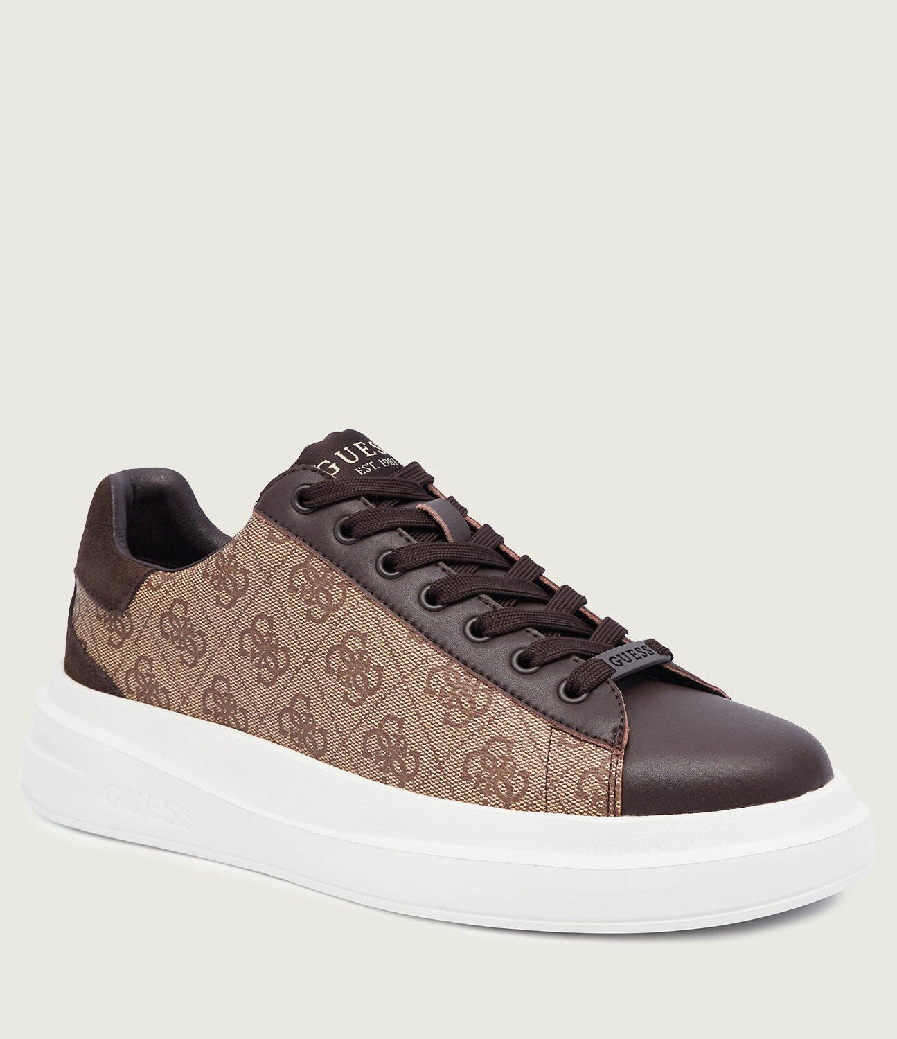 GUESS Sneakers ELBA cu adaos de piele