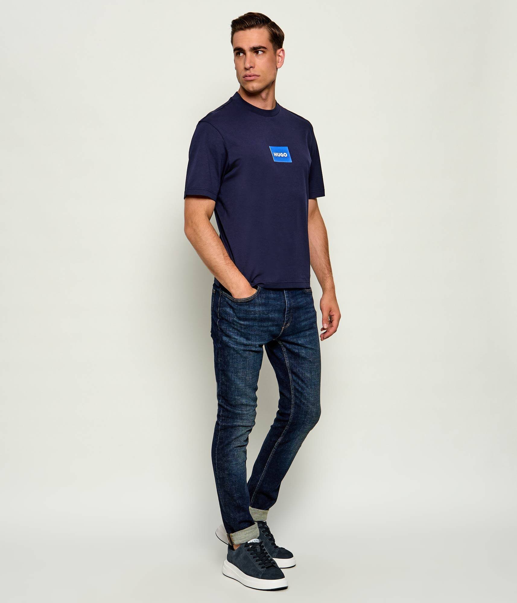GUESS Sneakers Elba | piele întoarsă