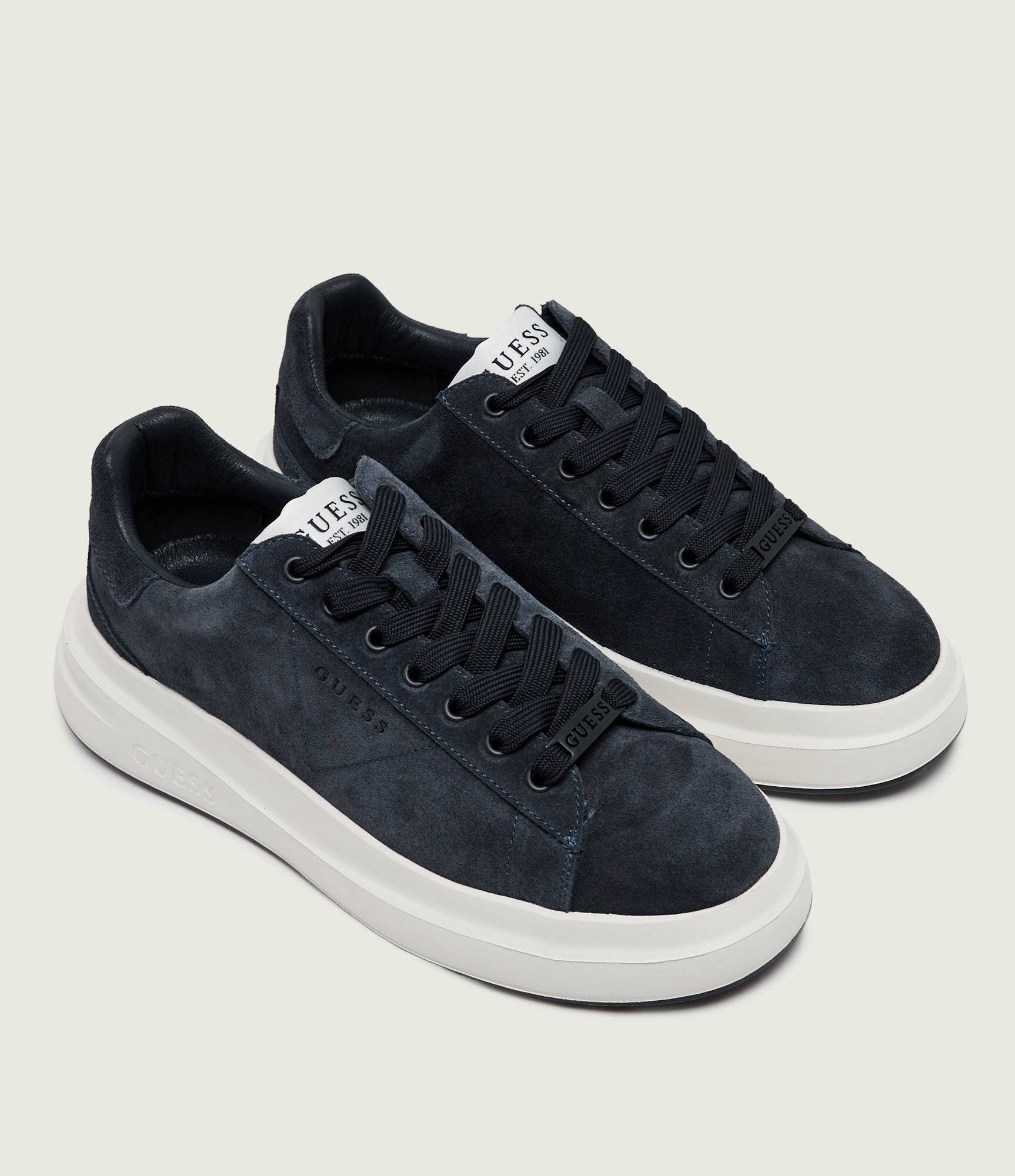 GUESS Sneakers Elba | piele întoarsă