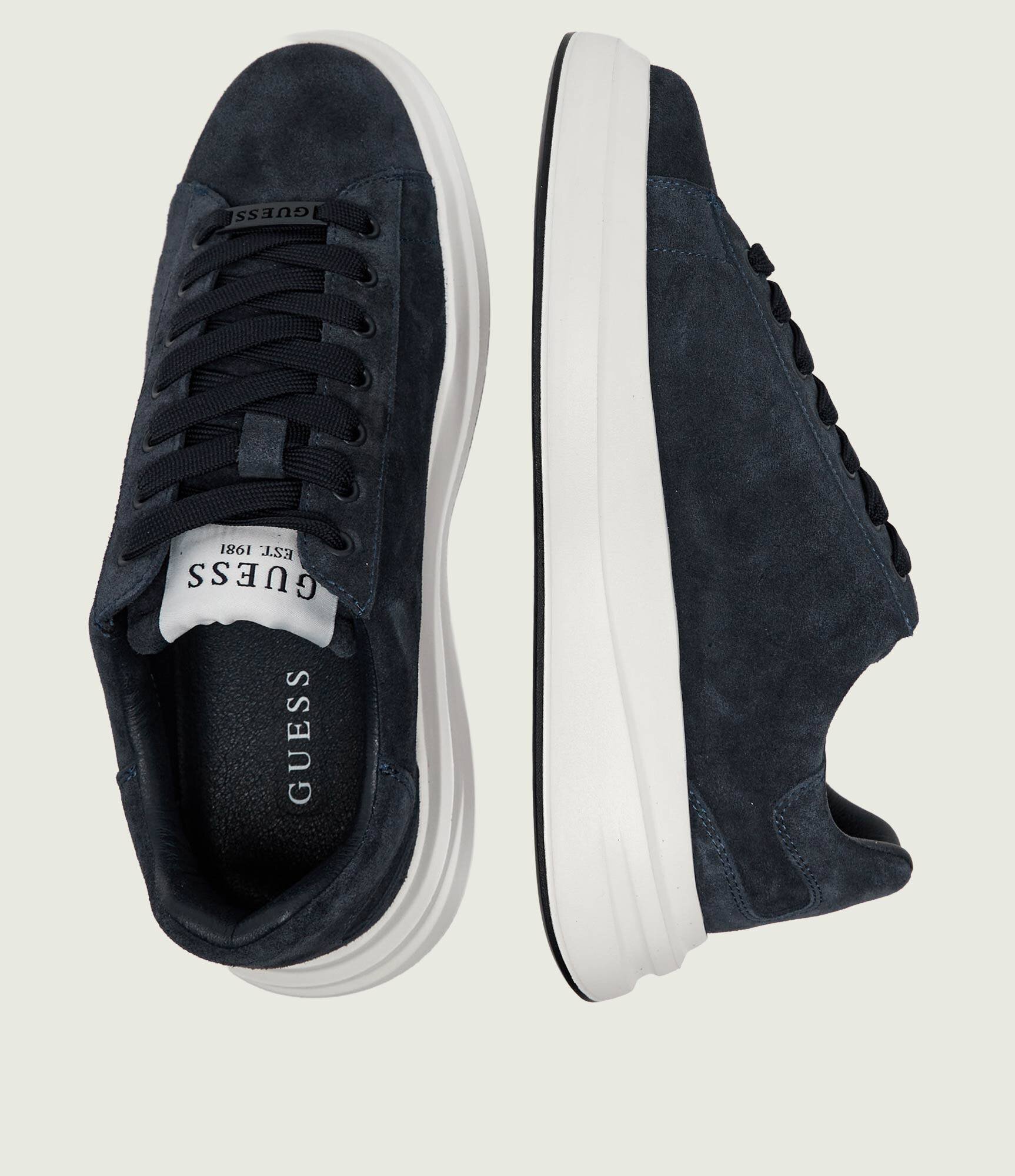 GUESS Sneakers Elba | piele întoarsă