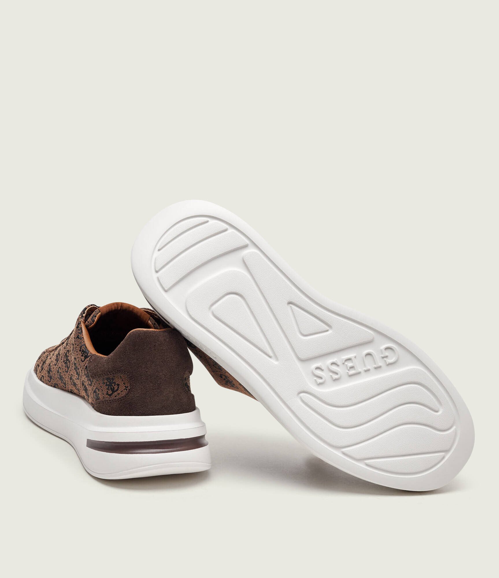 GUESS Sneakers ELBA | piele întoarsă