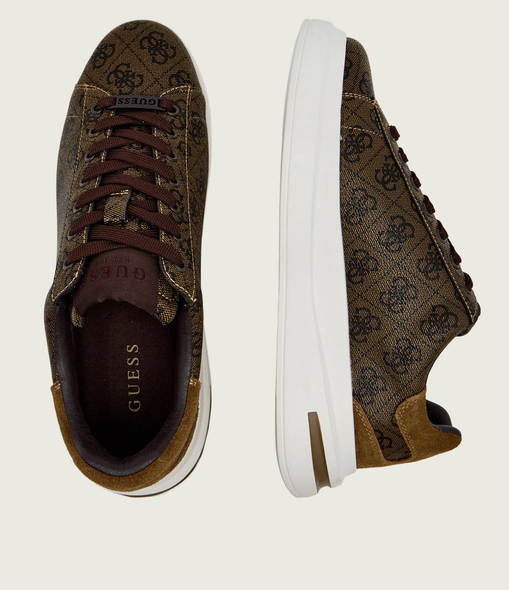 GUESS Sneakers ELBA | piele întoarsă