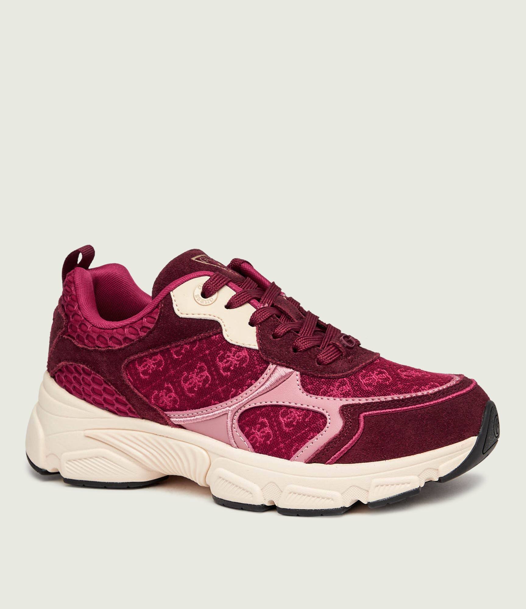 GUESS Sneakers Indye2 | piele întoarsă