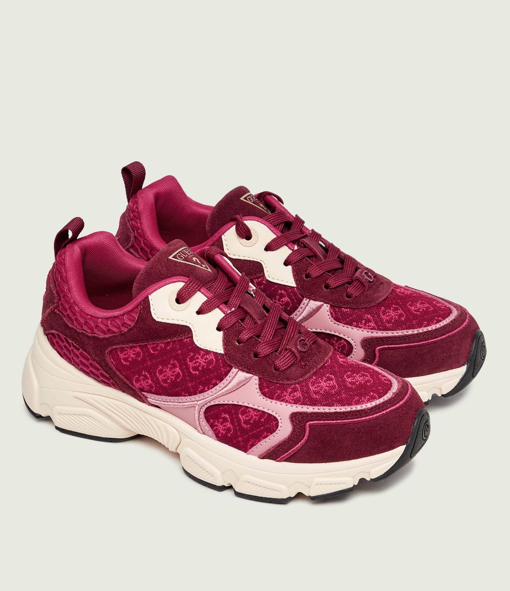 GUESS Sneakers Indye2 | piele întoarsă