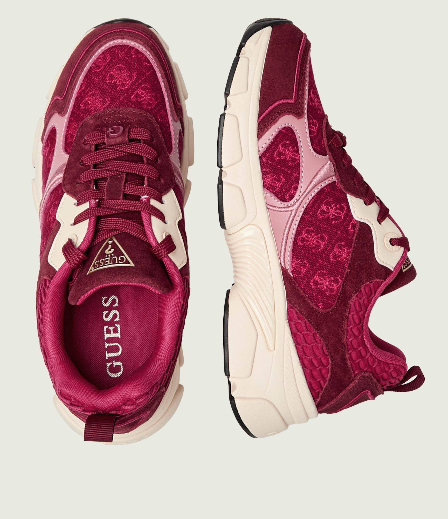 GUESS Sneakers Indye2 | piele întoarsă